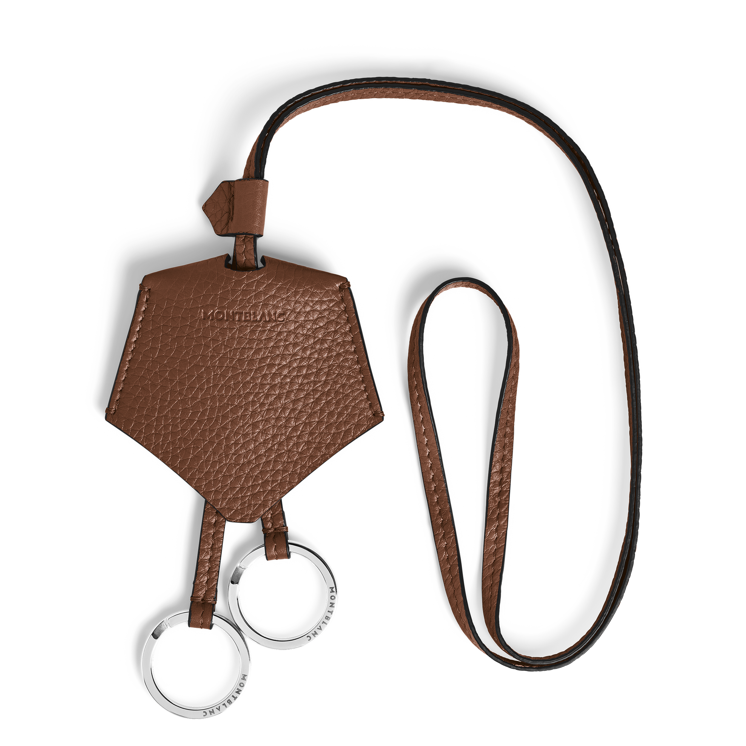 Montblanc - Key Holder In Grain Leather - Leather - Mb221835 - Key Rings & Key Cases   Fauve