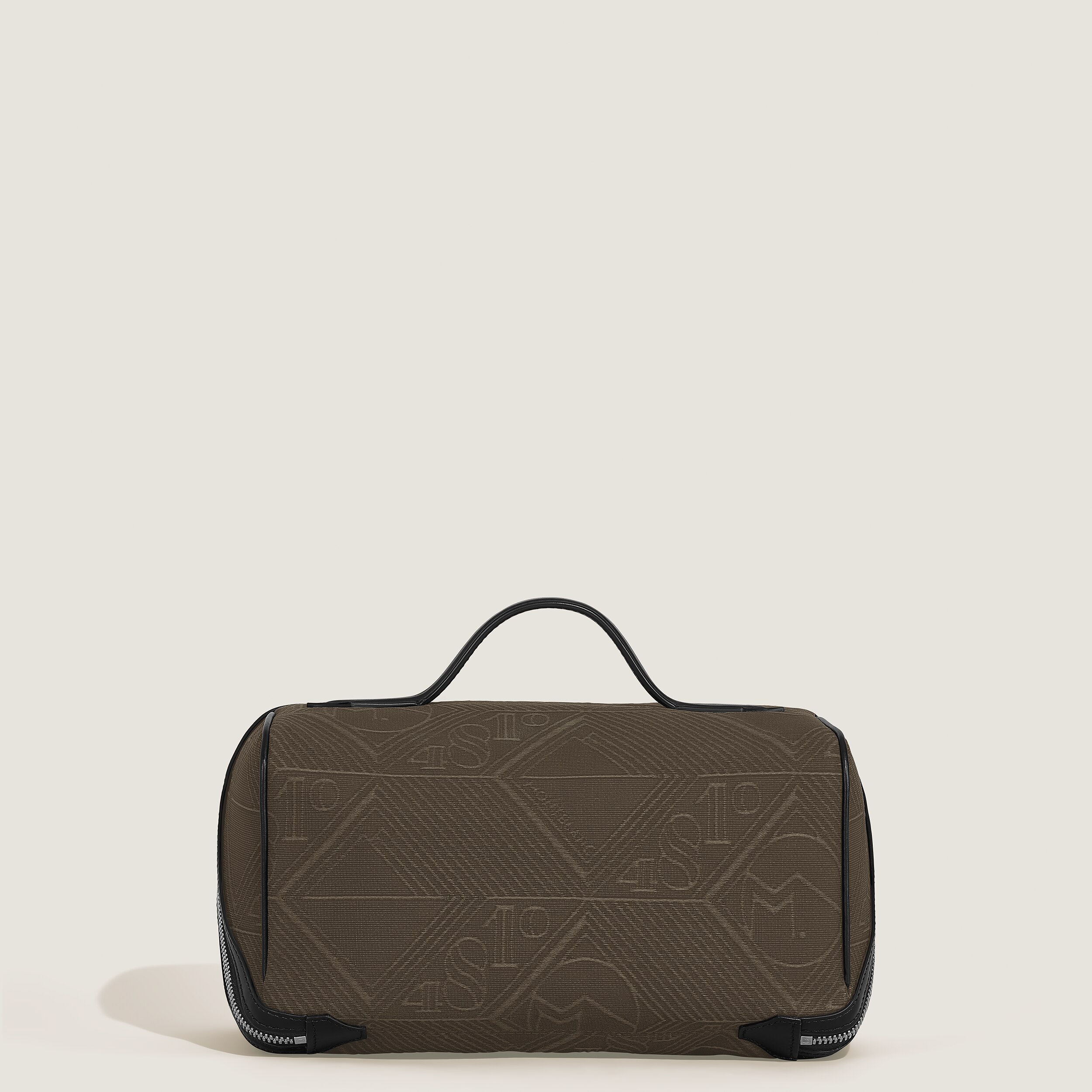  Montblanc - Trousse De Toilette En Tissu Jacquard 4810 - Kaki - Tissu Et Cuir - Mb220264 - Trousses De Toilette 