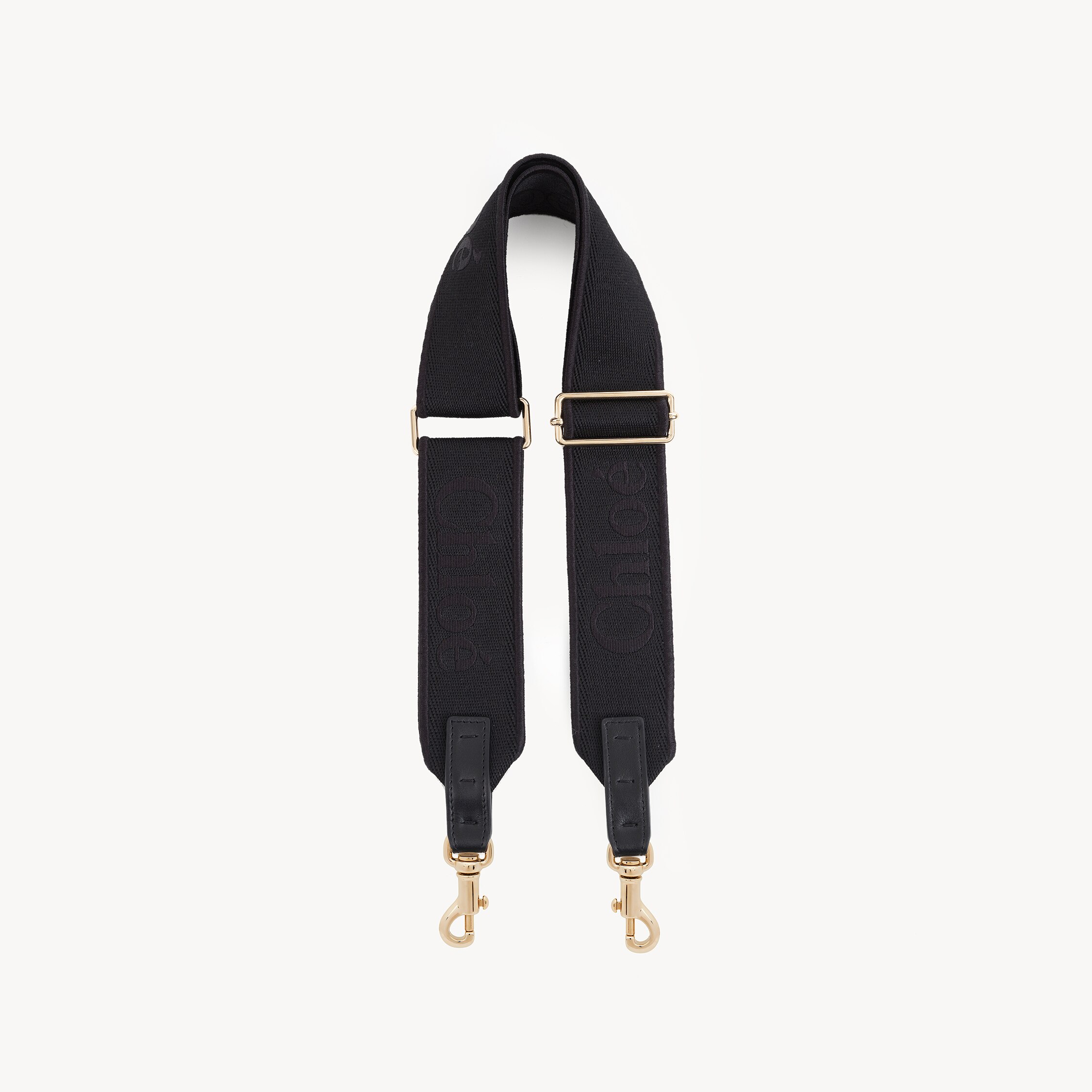 Chloé Adjustable Strap In Canvas In Black