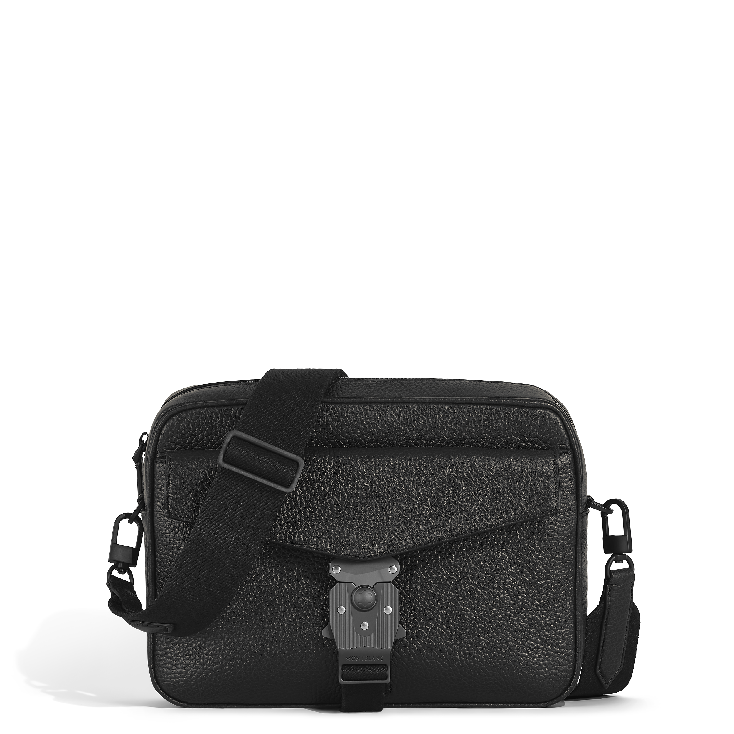 Montblanc - M-Lock Messenger Bag - Leather - Mb220322 - Messengers   Black