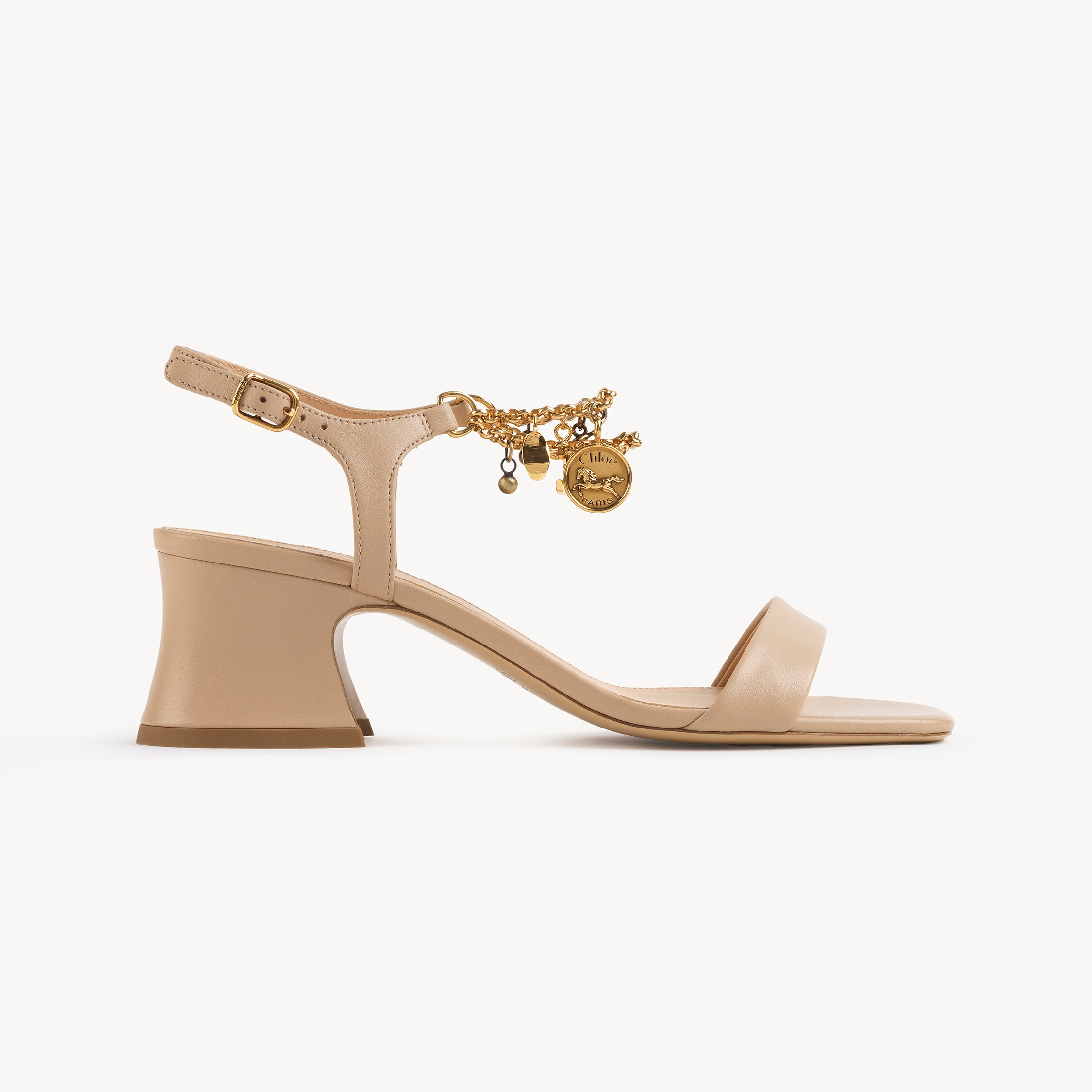 Chloé 55mm Charm-embellished Block-heel Sandals In Multi