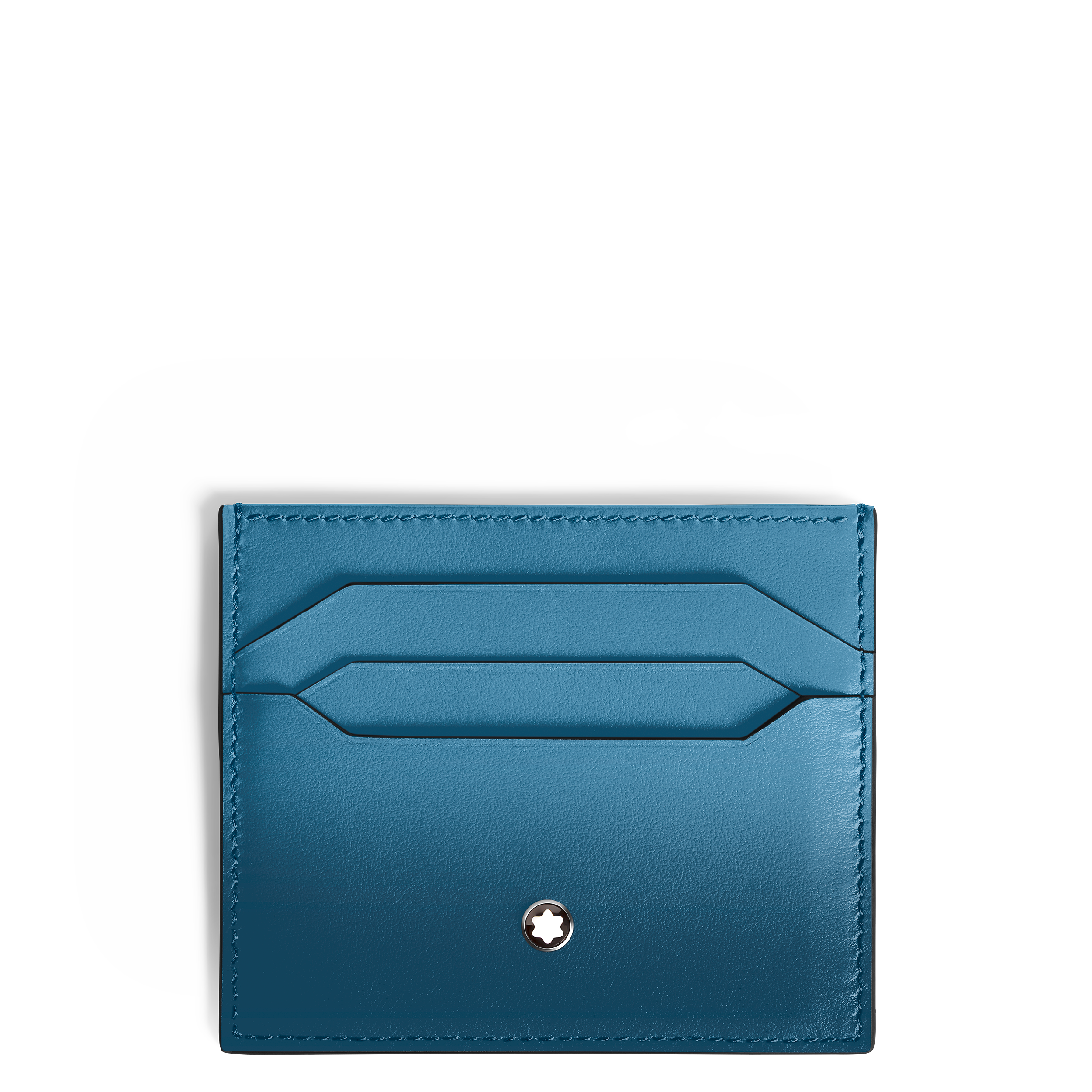  Montblanc - Kartenetui 6 Cc Aus Meisterstück Leder - Rauchiges Sfumato-blau - Leder - Mb199268 - Kartenetuis 