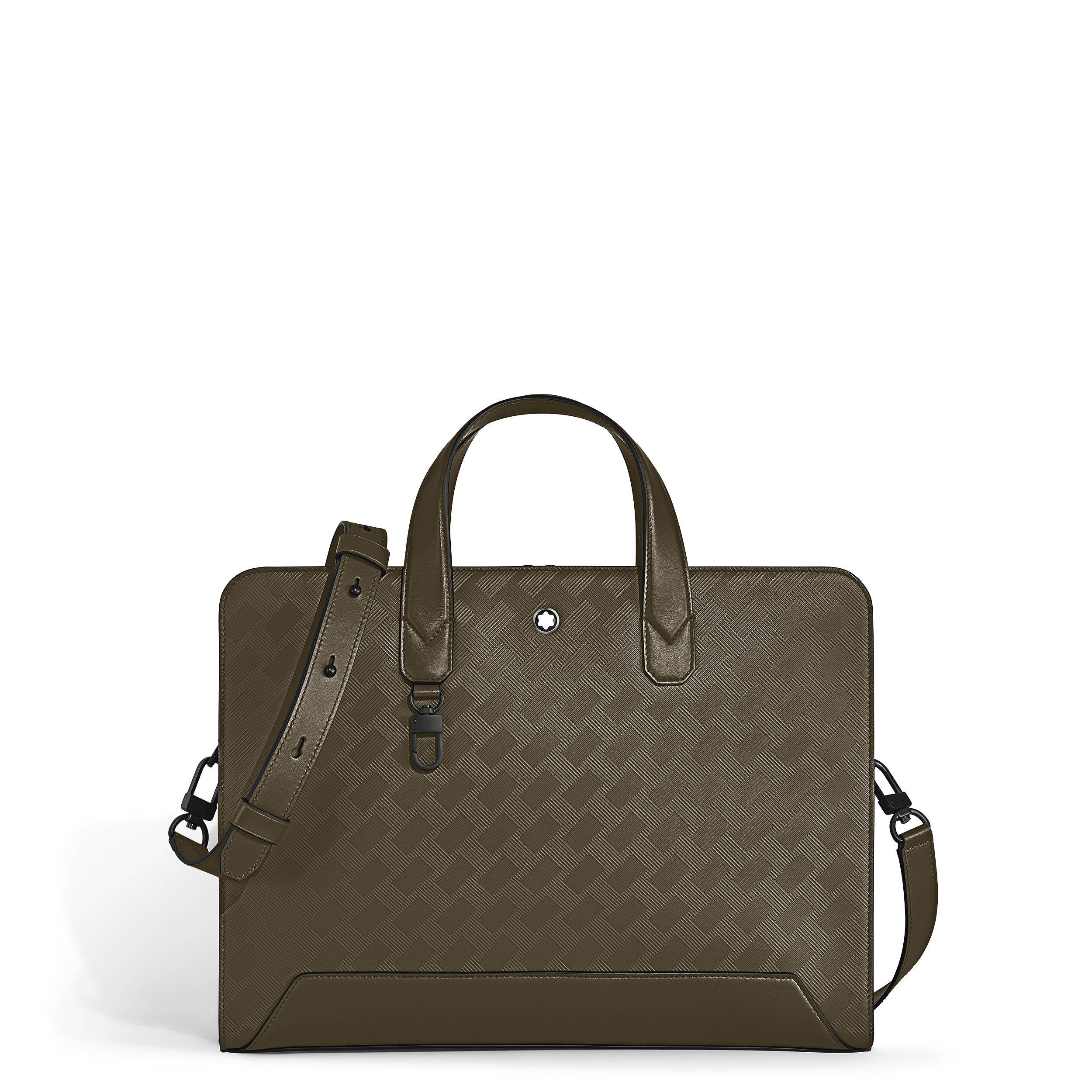 Montblanc - Thin Briefcase In Extreme Leather - Leather - Mb221596 - Briefcases   Khaki