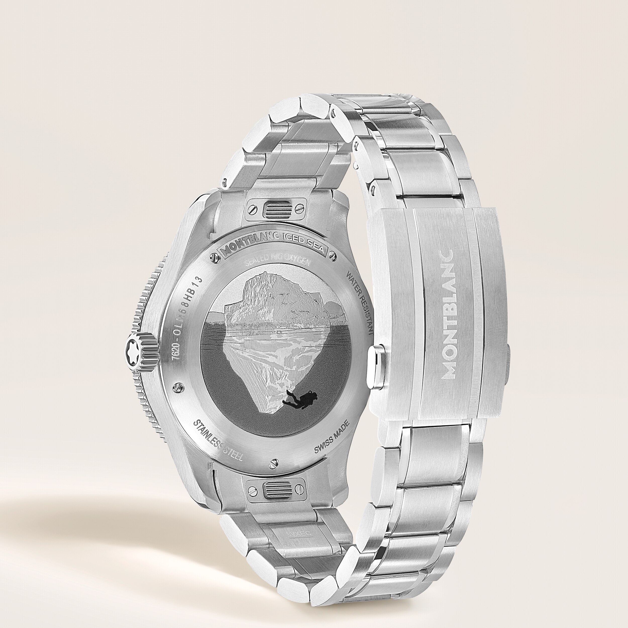  Montblanc - Montblanc Iced Sea Automatic Date 0 Oxygen - Bianco - Acciaio - Ceramica - Mb134024 - Orologio 