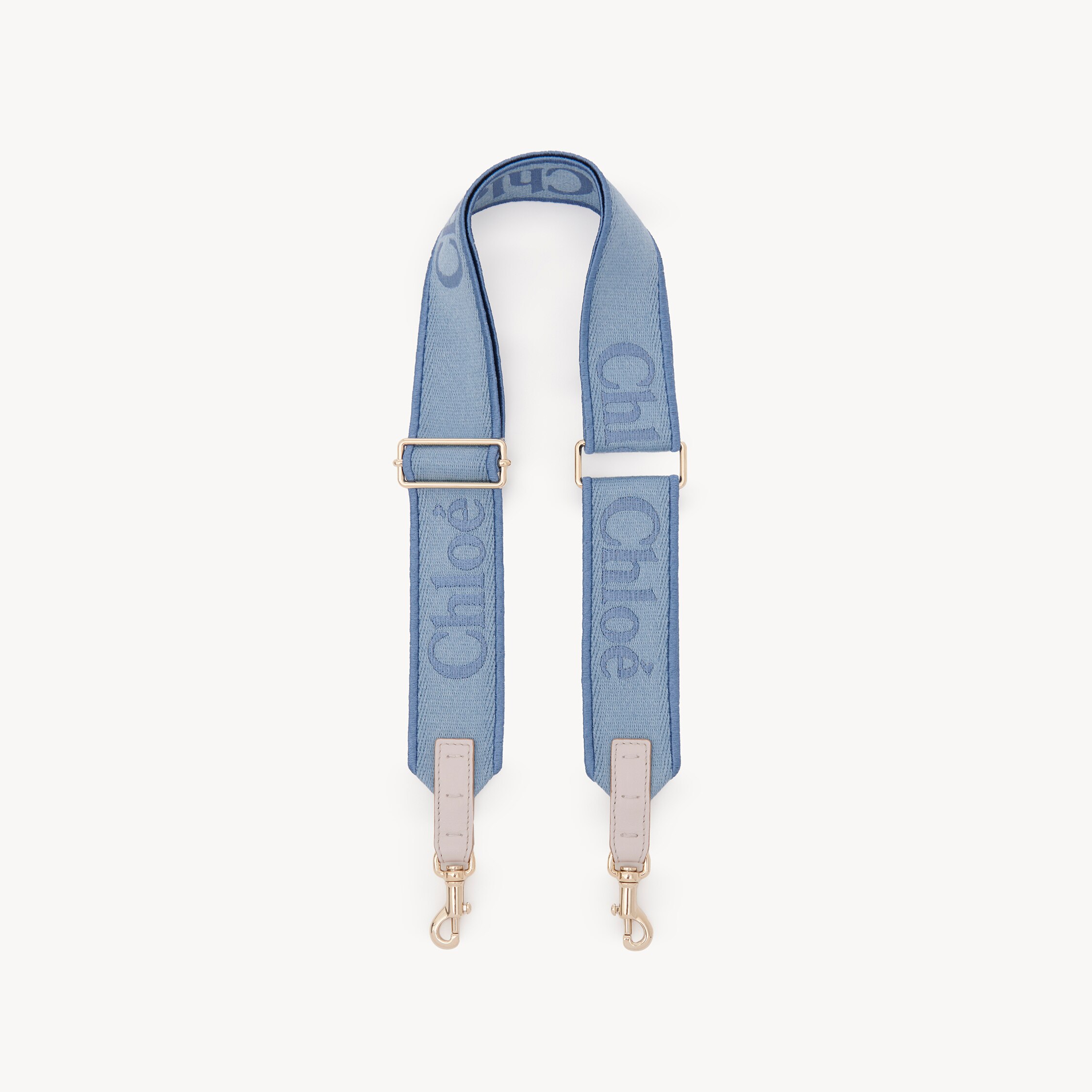 Chloé Adjustable Strap In Canvas In Blue