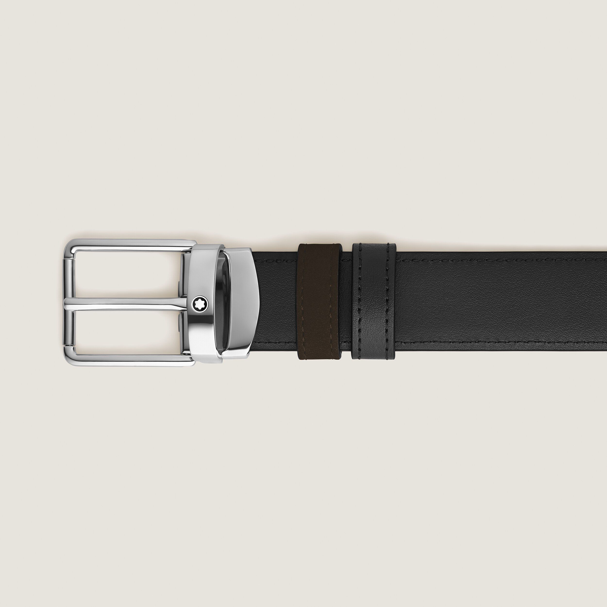  Montblanc - Alltagstauglicher Wendegürtel Aus Leder In Braun/schwarz Mit Schließe, 30 Mm - Mb221006 - Gürtel 
