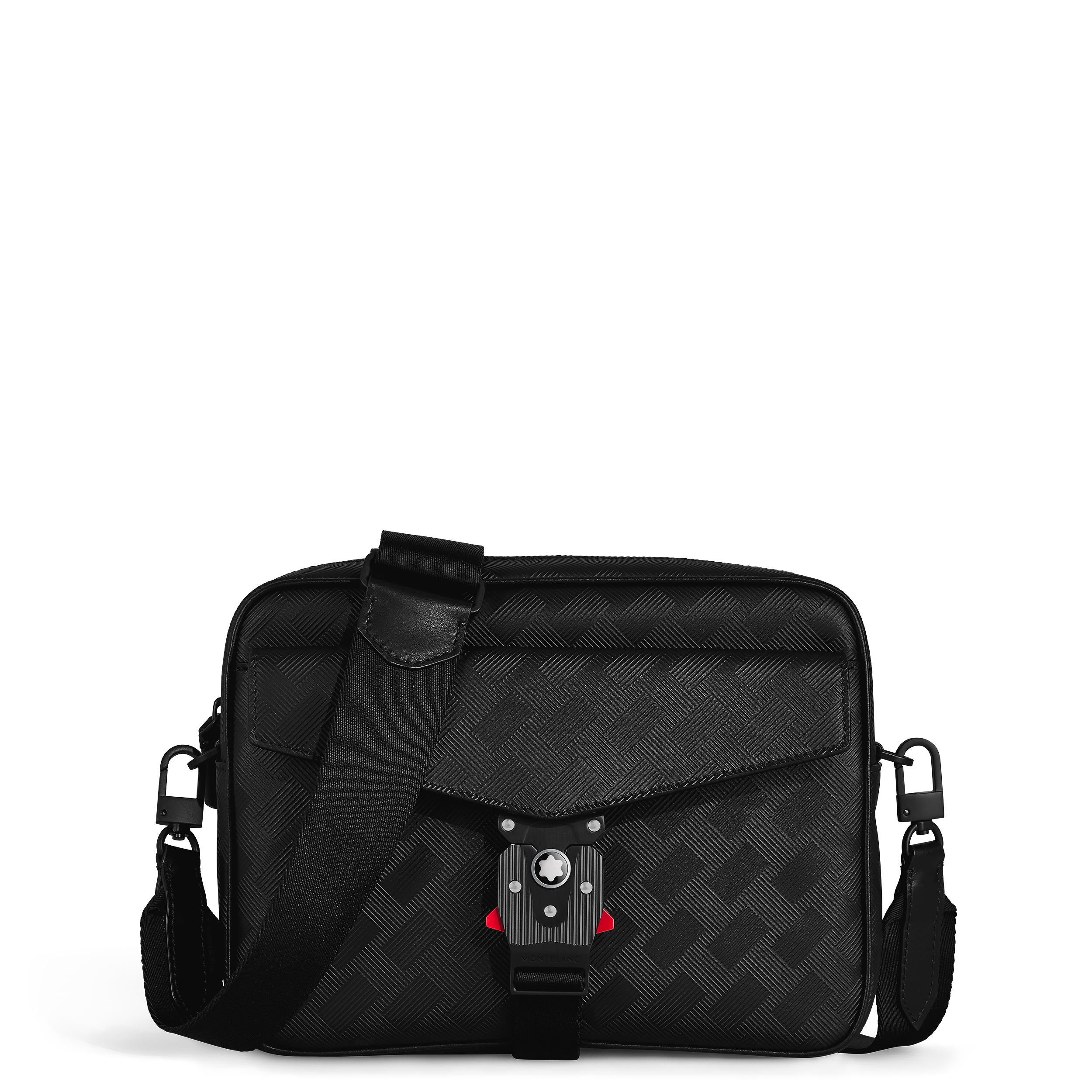 Montblanc - M-Lock Messenger Bag - Leather - Mb198865 - Messengers   Black