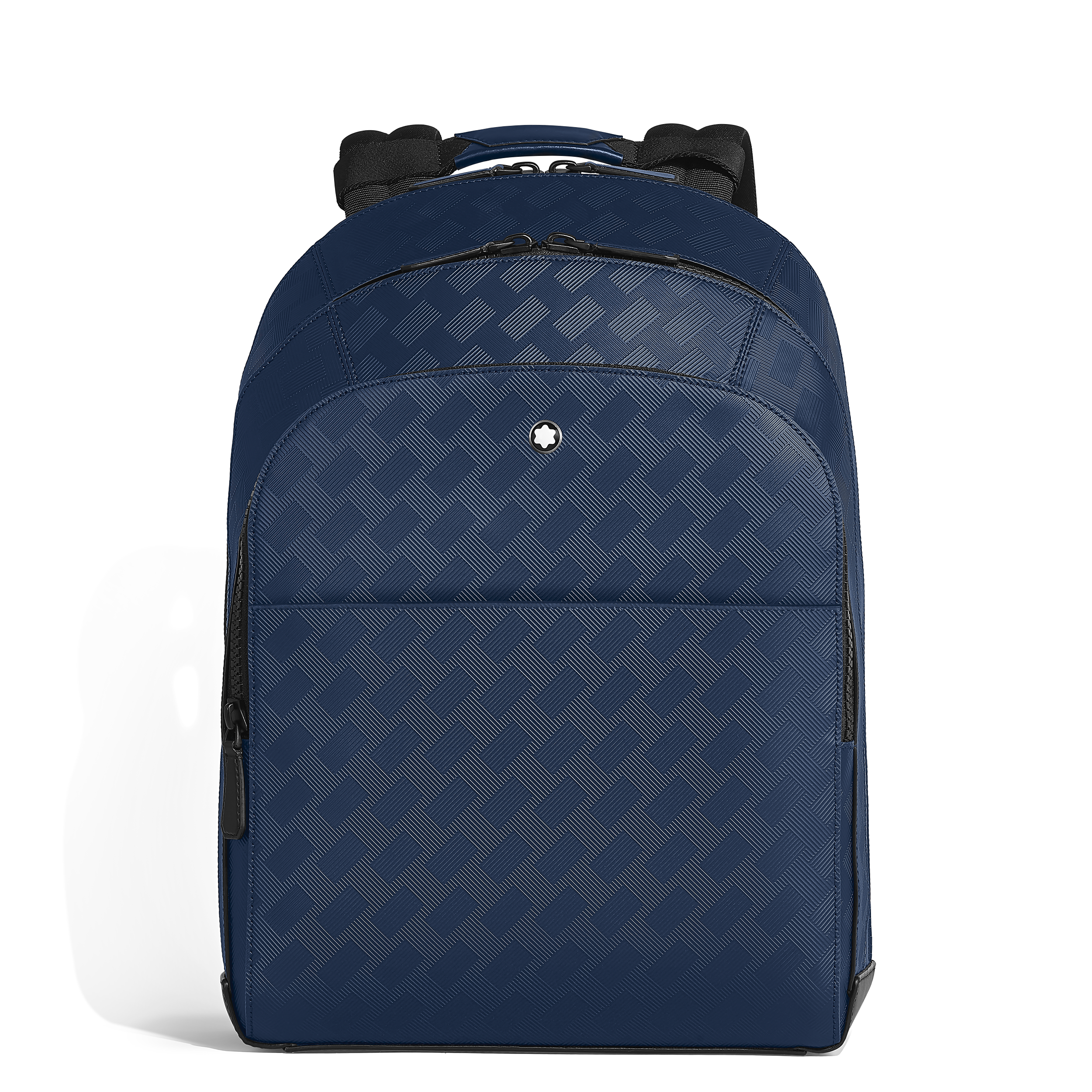Montblanc - Large Backpack With 3 Compartments In Extreme Leather - Leather - Mb221134 - Backpacks   Ink Blue