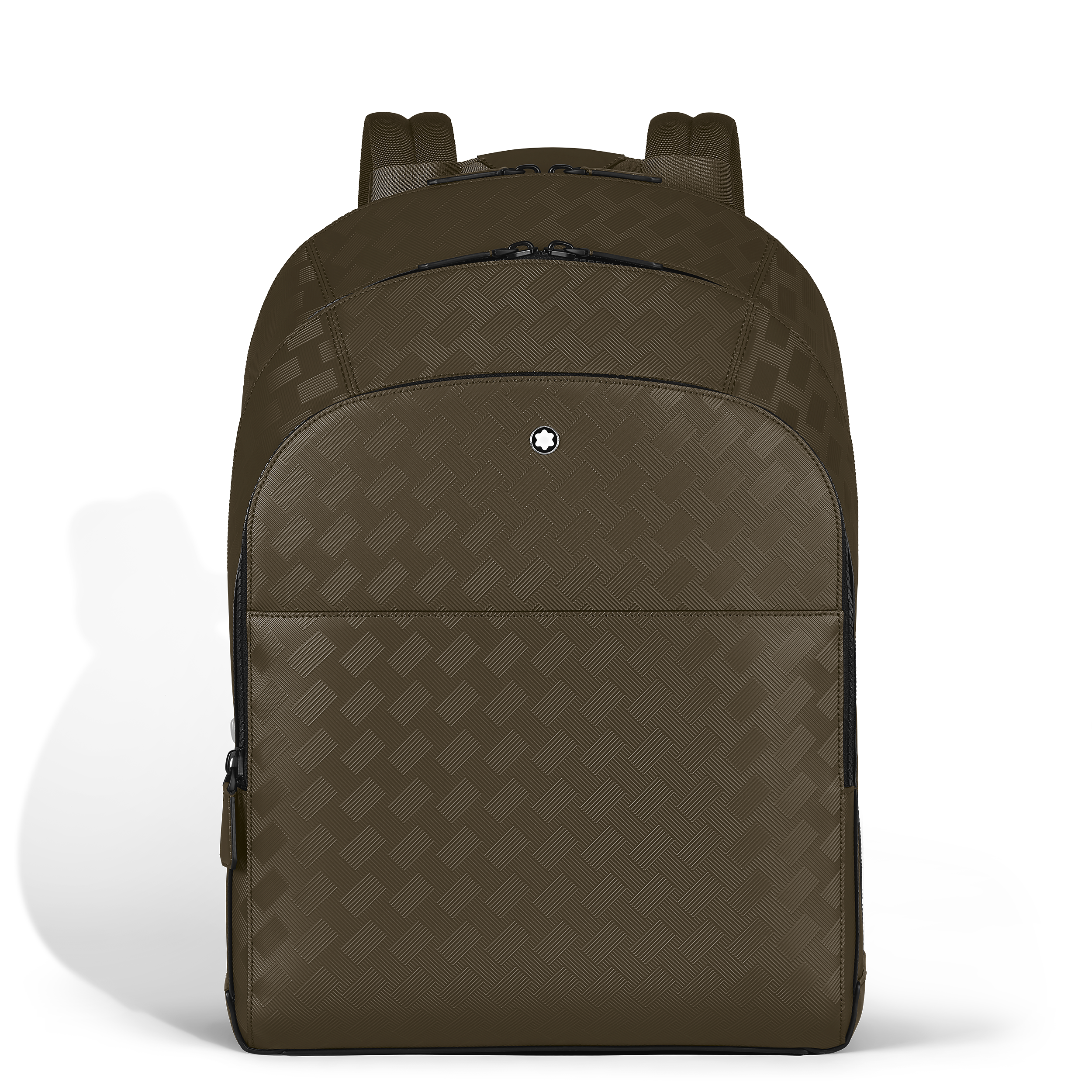 Montblanc - Large Backpack With 3 Compartts In Extreme Leather - Leather - Mb221592 - Backpacks Men's Khaki