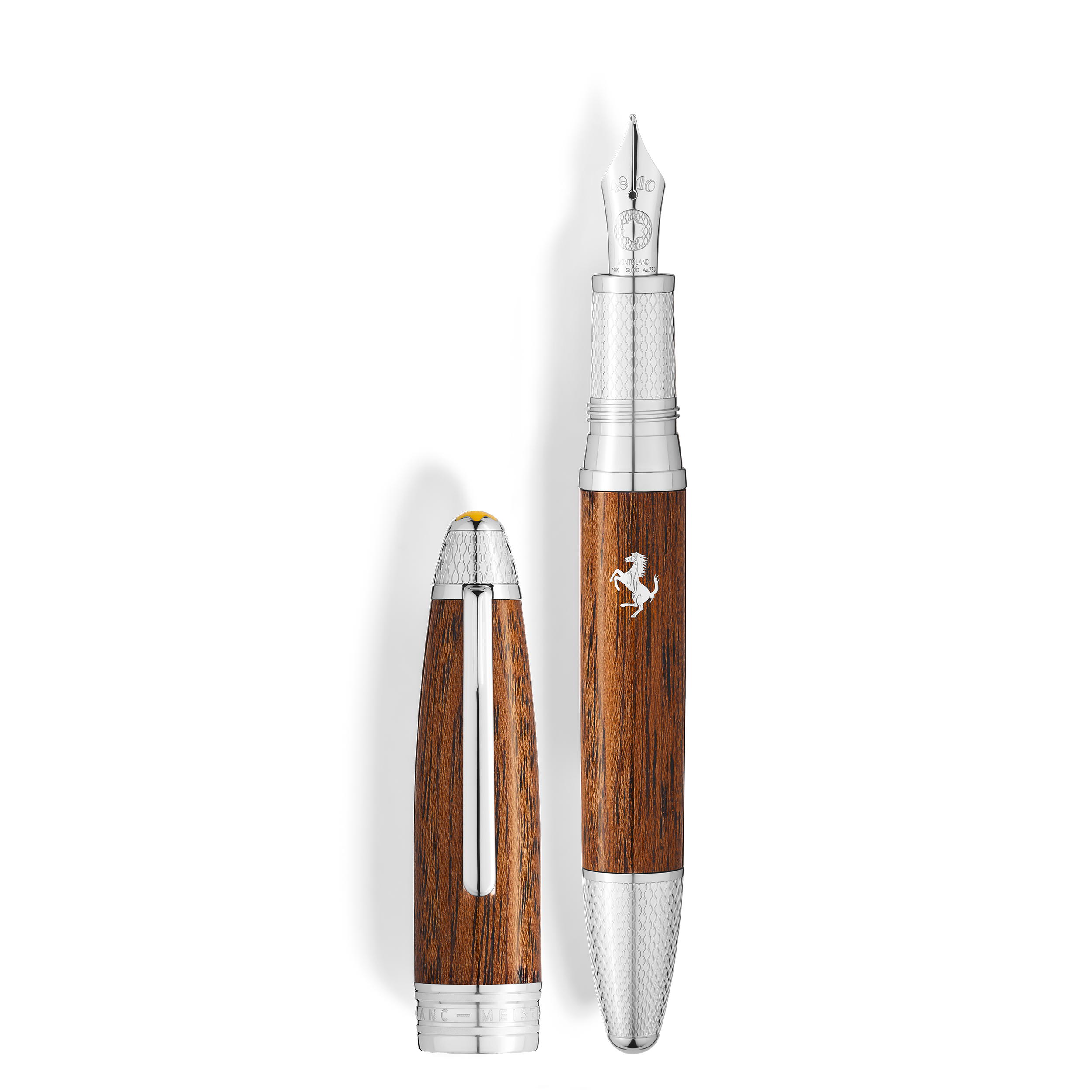Montblanc - Meisterstück Great Masters Ferrari Tailor Made Classica Special Edition Fountain Pen - Wood And Lacquer - Mb131318 - Fountain Pens   Brown