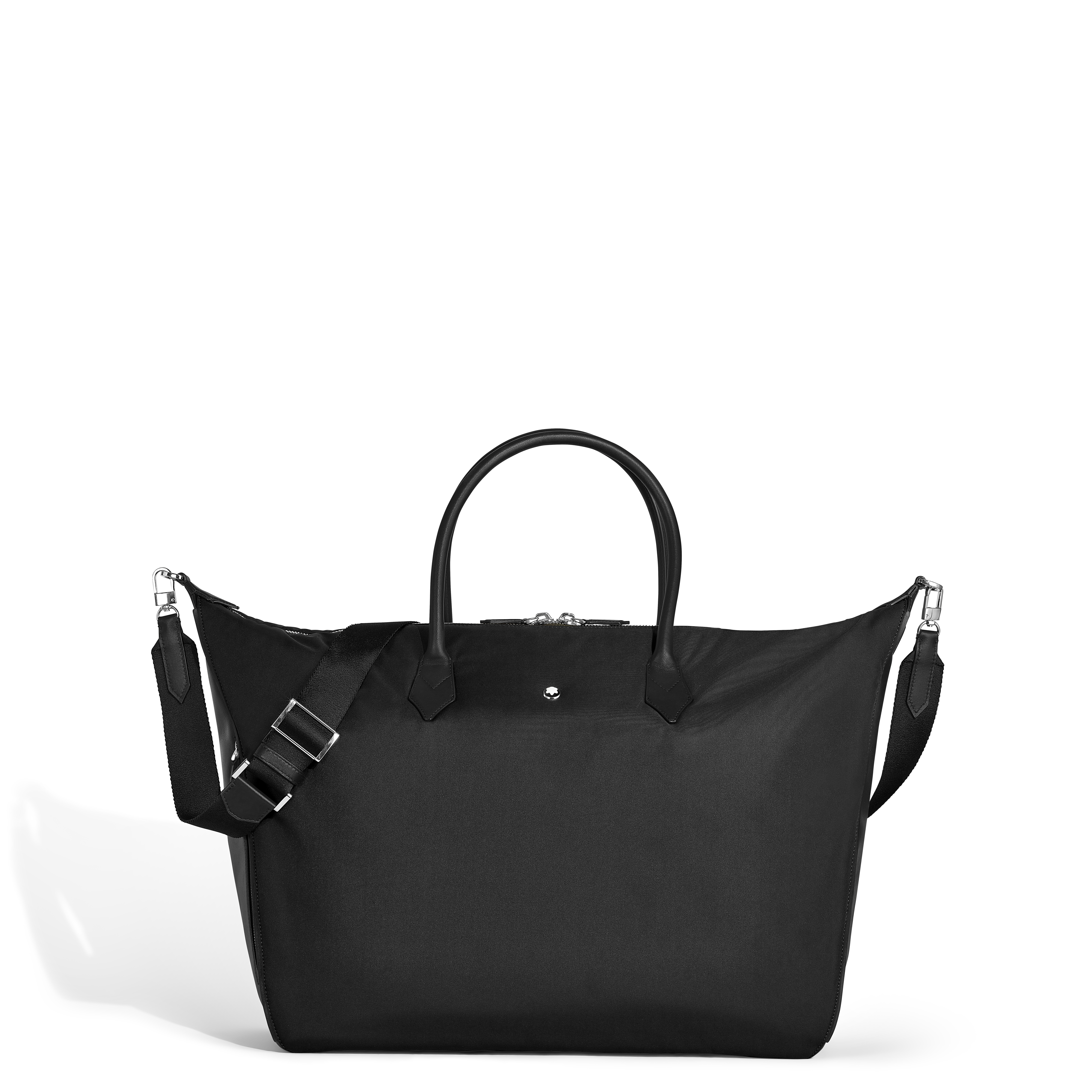  Montblanc - Weeekender Bag 43 Montblanc Panorama - Schwarz - Stoff Und Leder - Mb221656 - Duffle Bags 