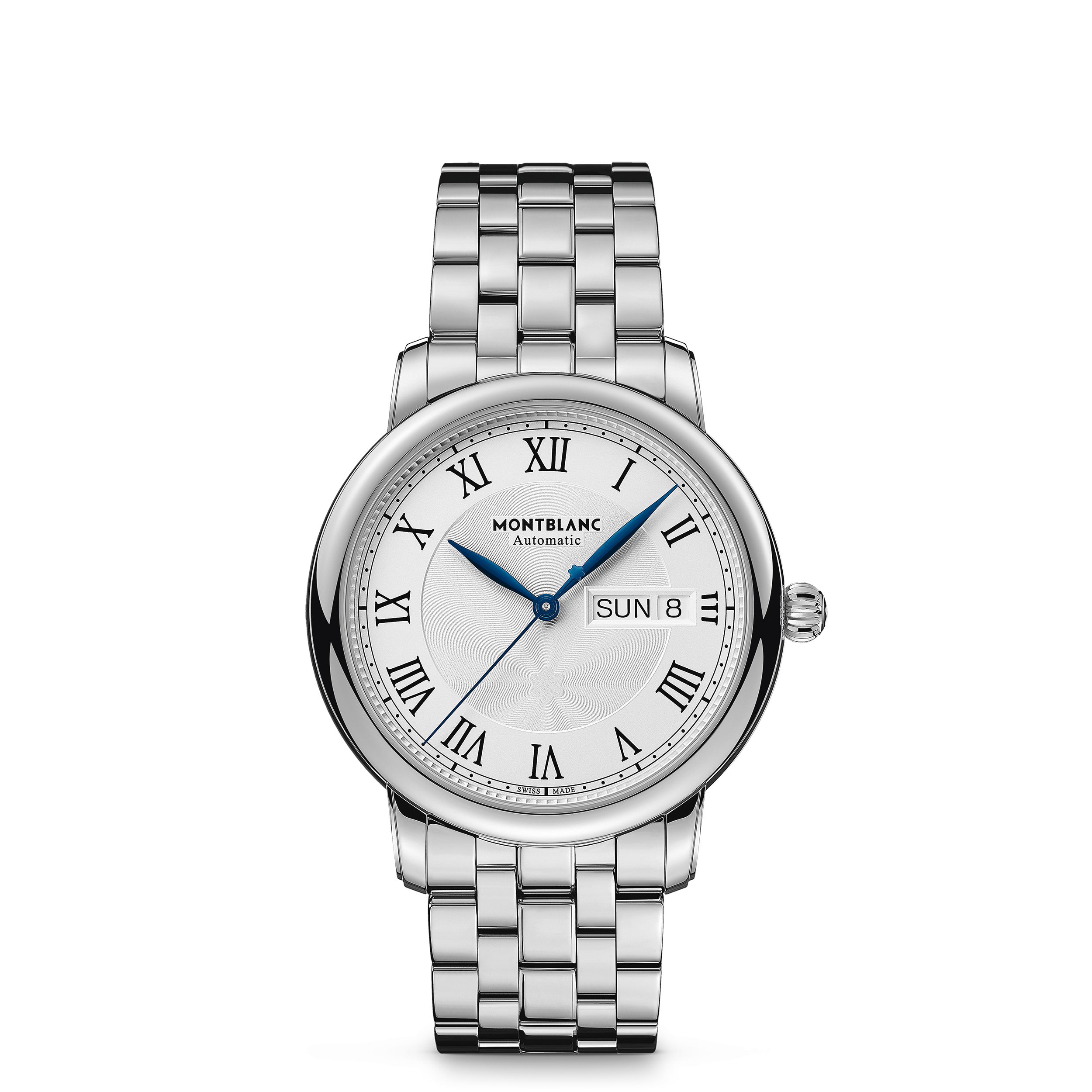 Montblanc - Star Legacy Automatic Day & Date 39 Mm - Steel - Mb128687 - Watch   Silver/White