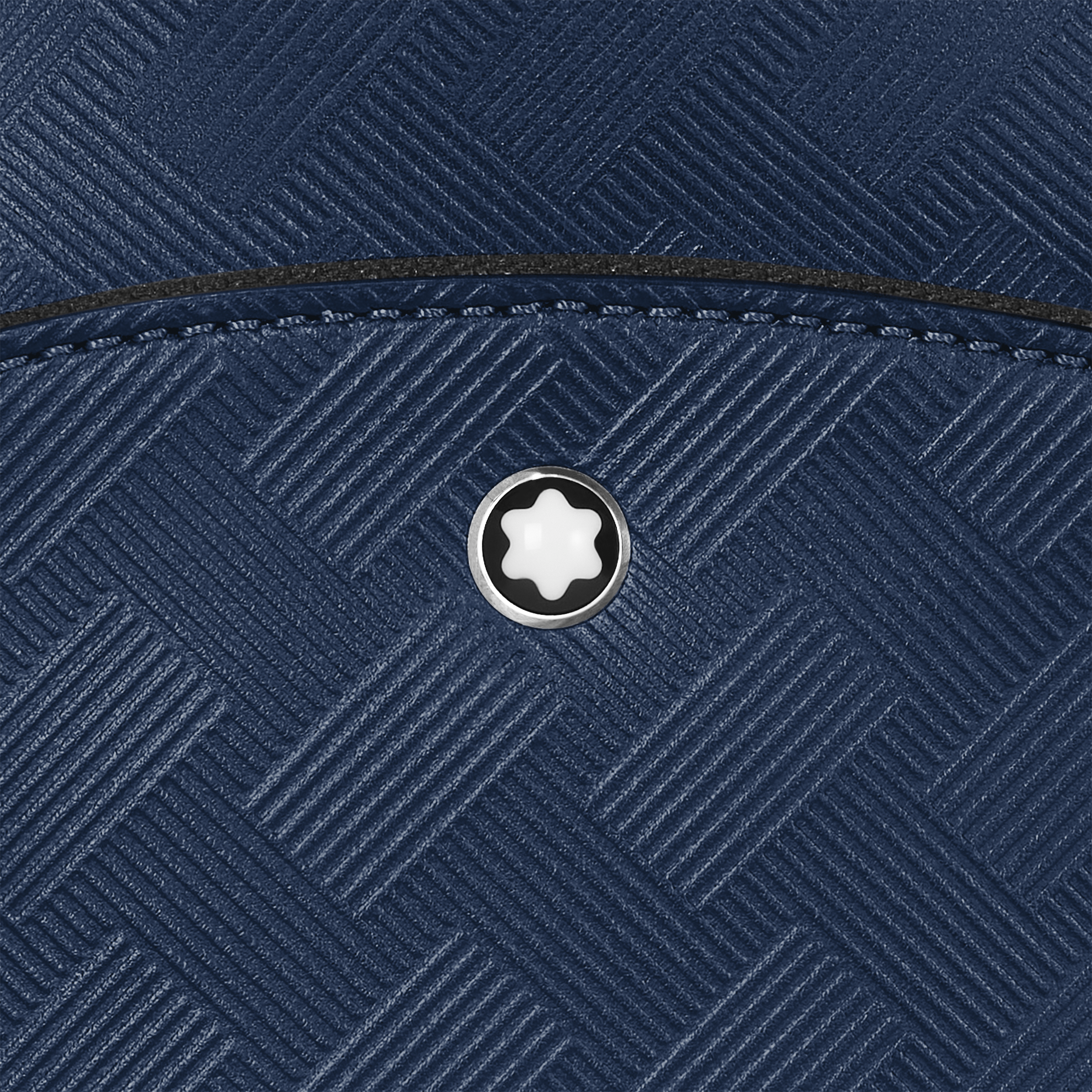  Montblanc - Mittelgroße Umhängetasche Aus Extreme Leder - Tintenblau - Leder - Mb198051 - Sling Bags 