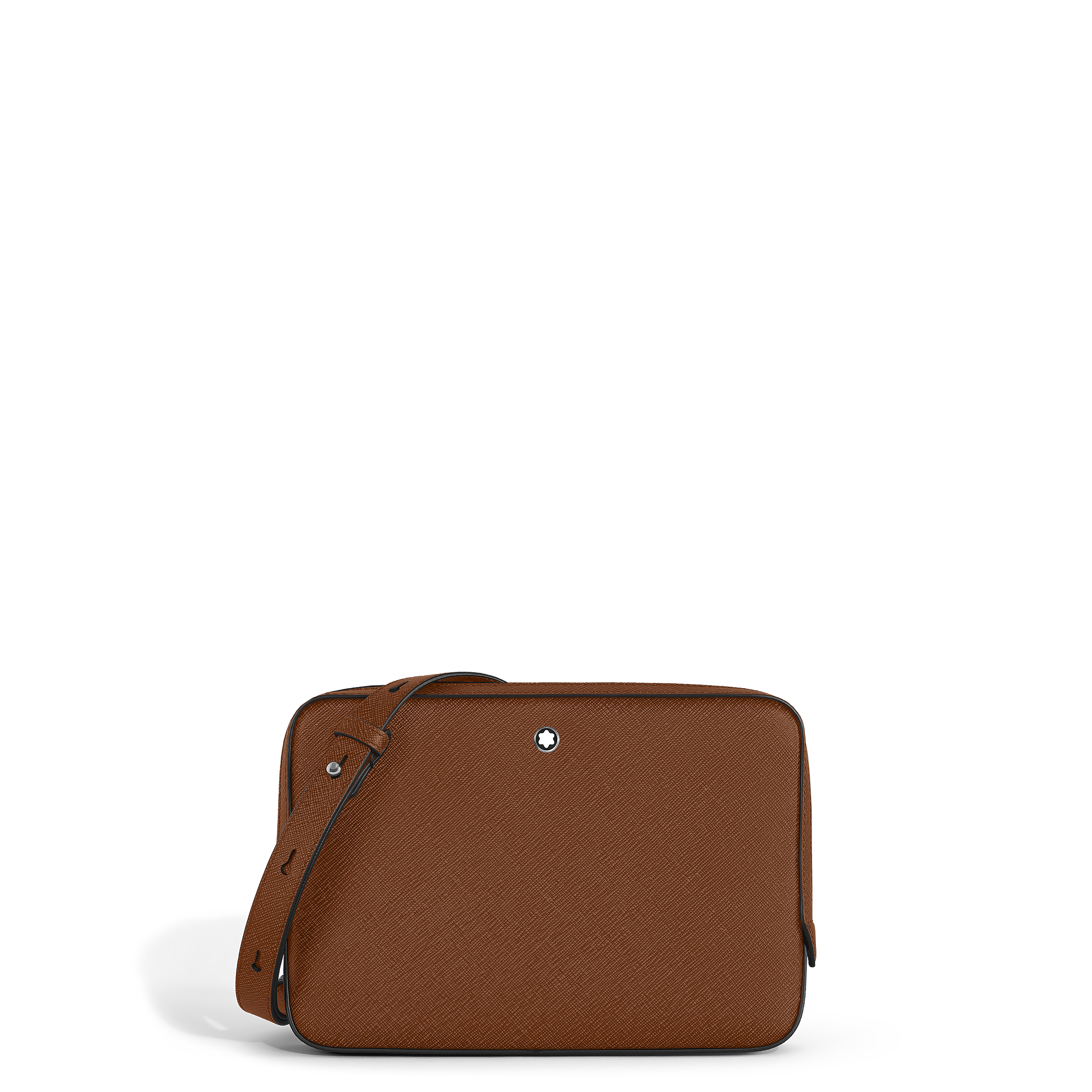 Montblanc - Small Crossbody Bag In Sartorial Leather - Leather - Mb220338 - Messengers   Fauve
