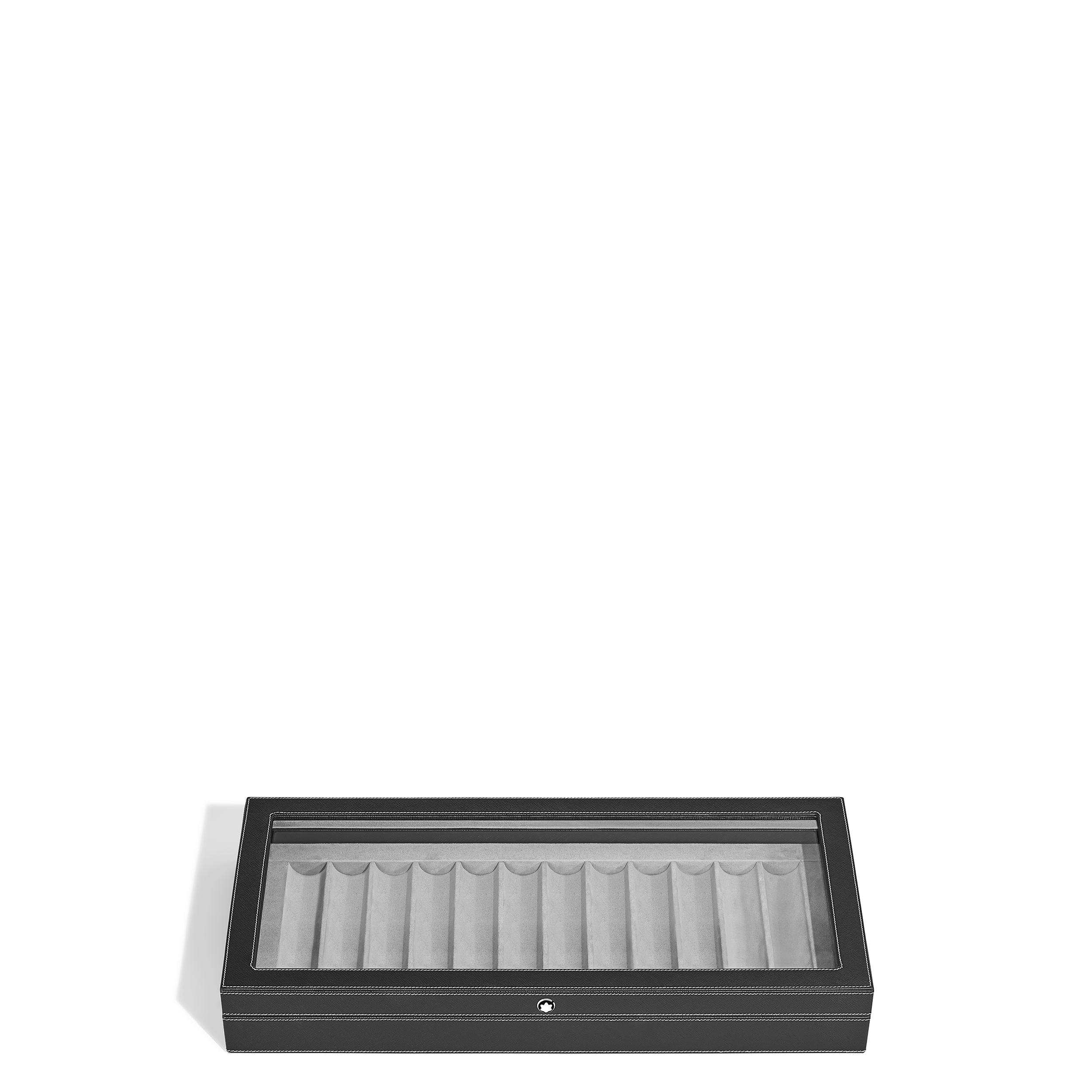 Montblanc - Collector Box For 12 Writing Instruments In Lacquered Wood - Leather - Mb134097 - Collector Boxes   Black