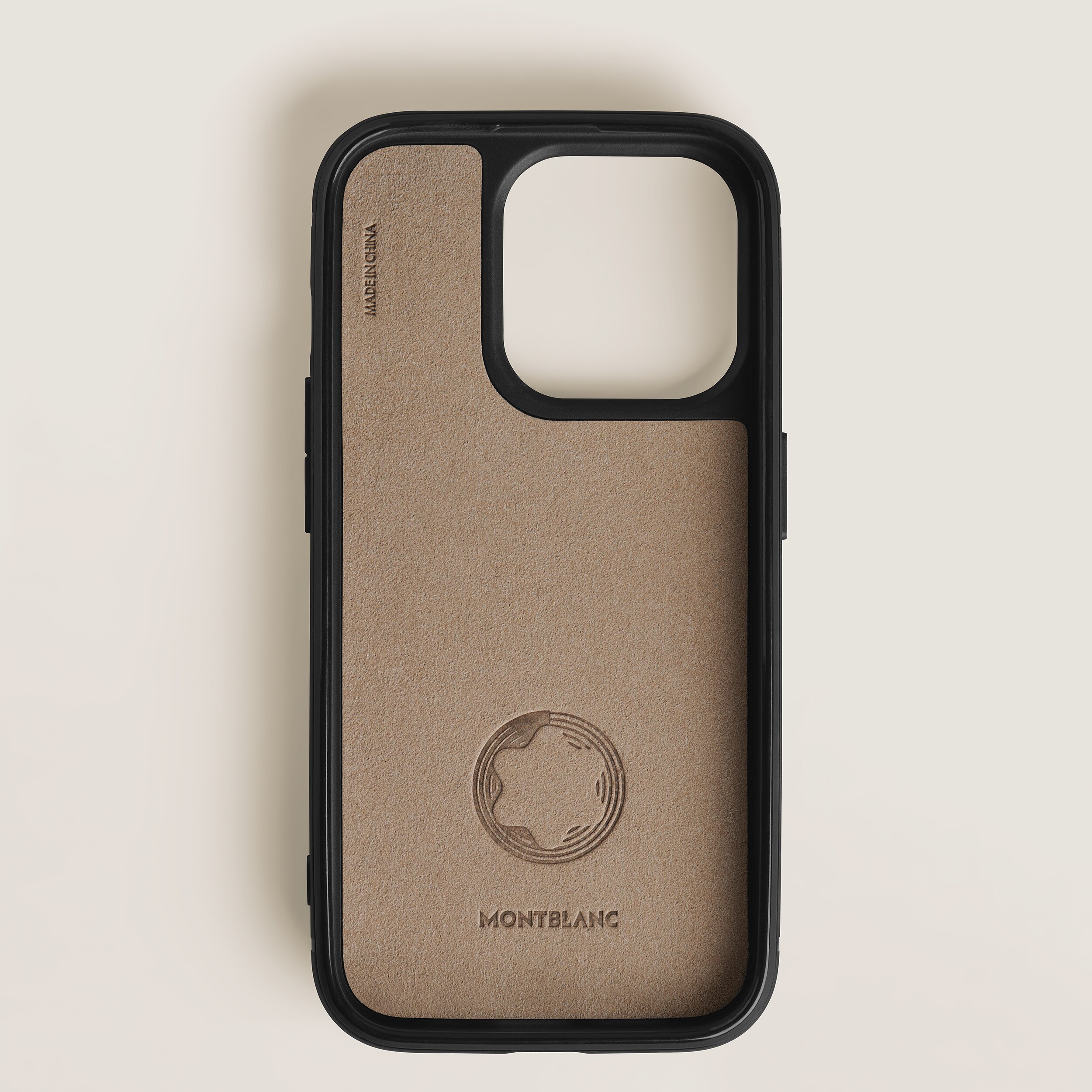  Montblanc - Funda Rígida Para Iphone 16 Pro Con Ranuras Para 2 Tarjetas De Piel Extreme - Negro - Piel - Mb198885 - Fundas Para Teléfonos 