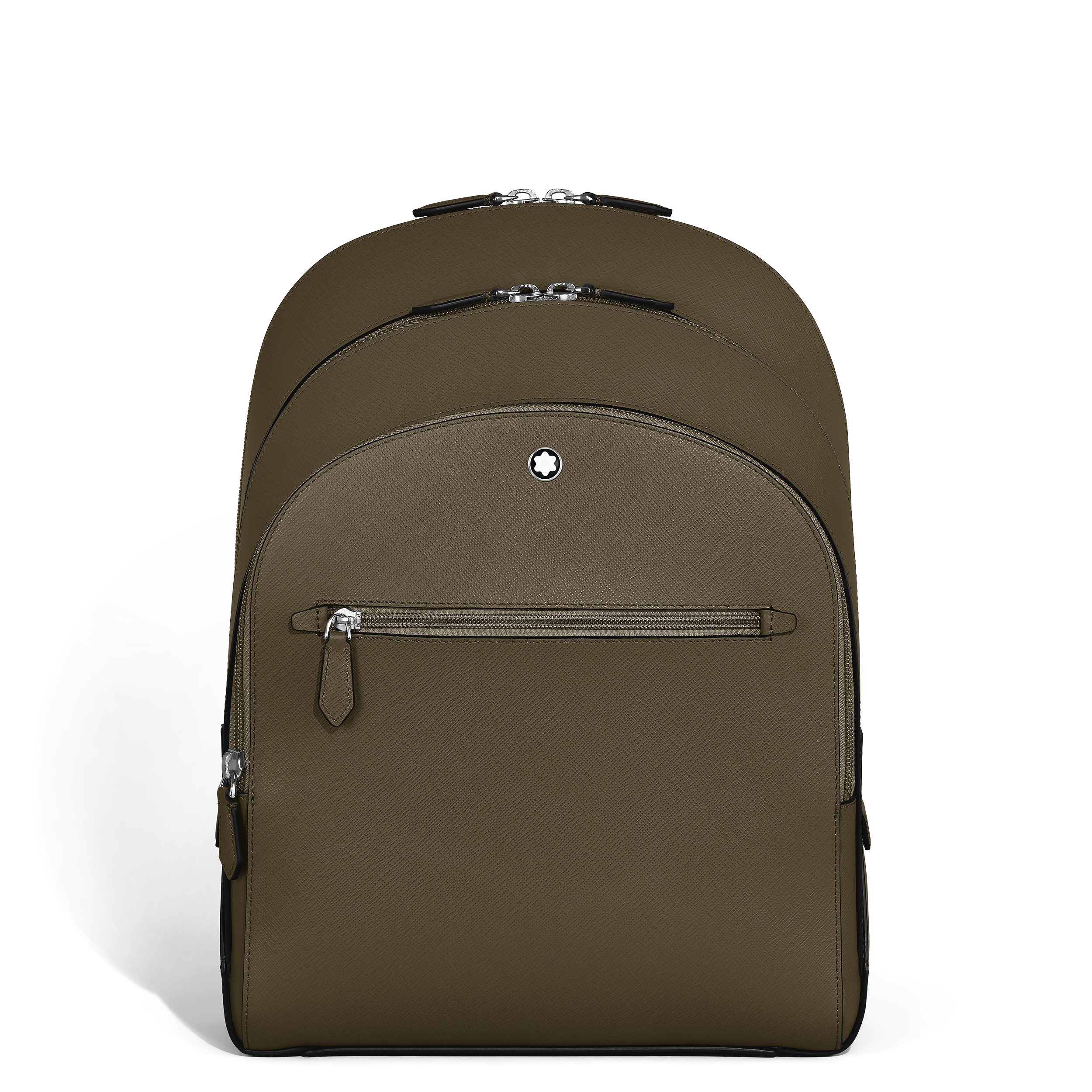Montblanc - Medium Backpack With 3 Compartts In Sartorial Leather - Leather - Mb221542 - Backpacks Men's Khaki