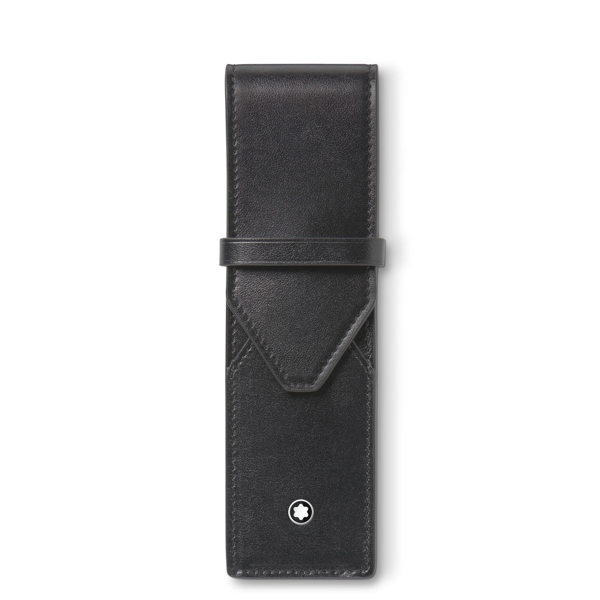Montblanc - Envelope 2-Pen Pouch - Leather - Mb198354 - Pen Pouches   Black