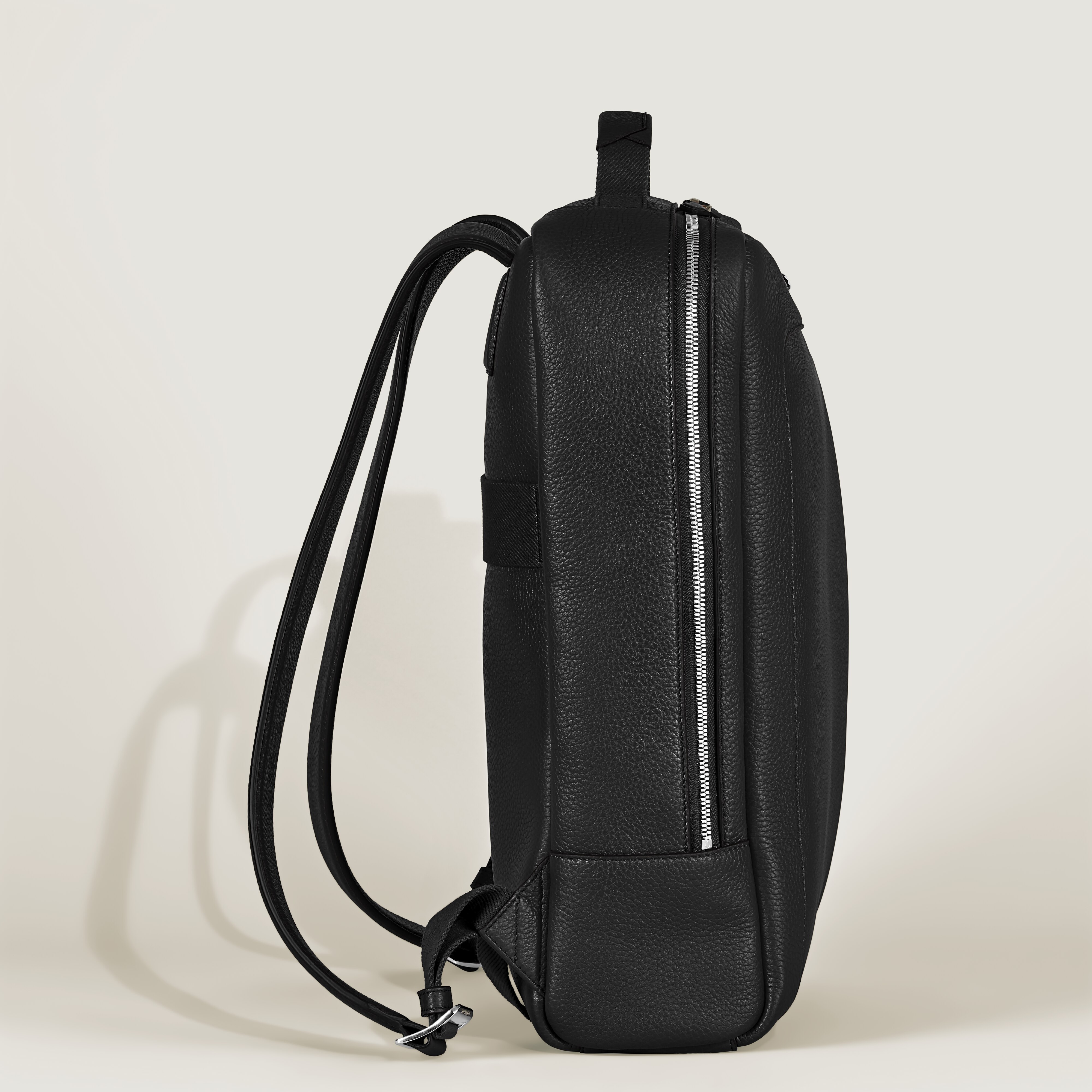  Montblanc - Rechteckiger Montblanc Companion Rucksack - Schwarz - Leder - Mb221626 - Rucksäcke 