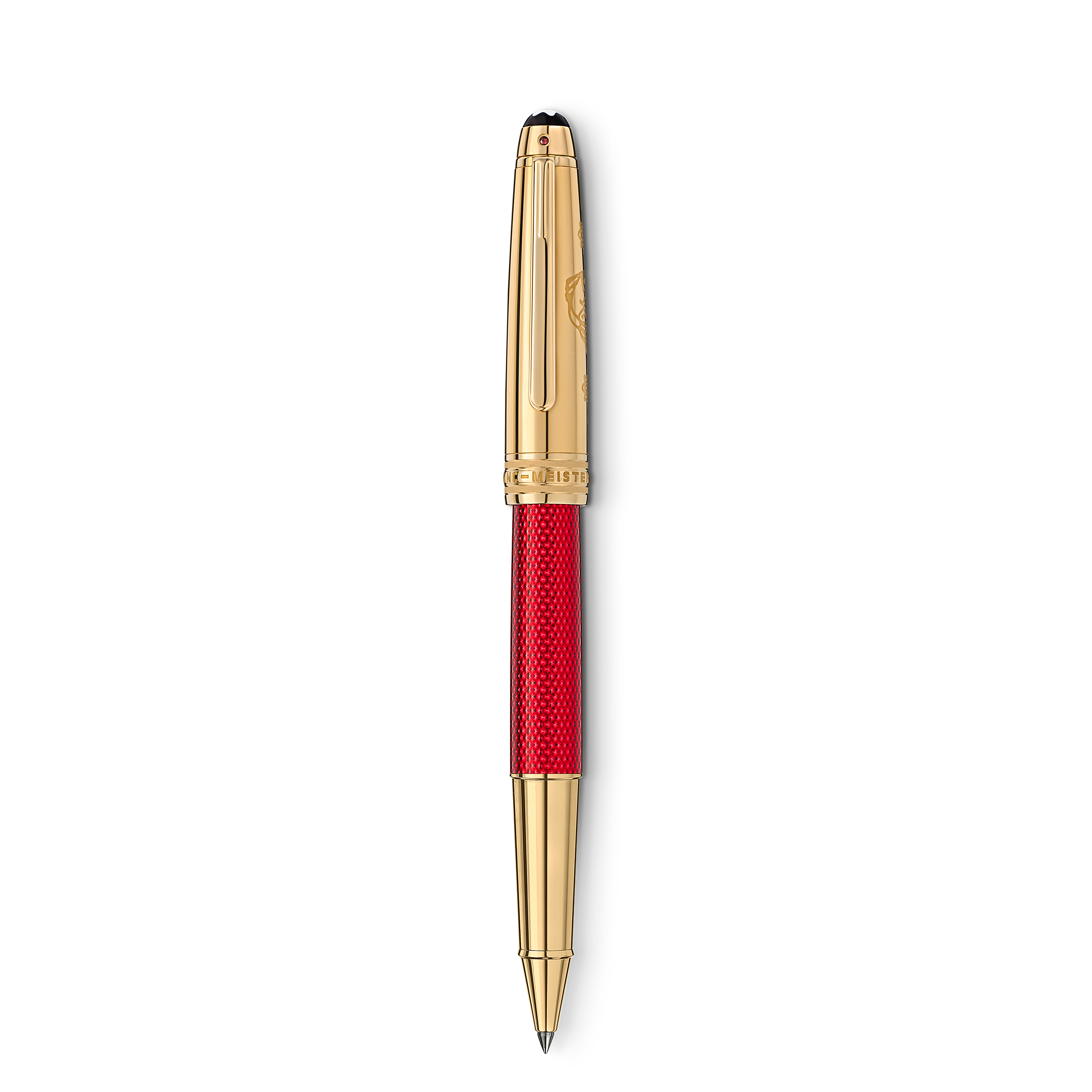 Montblanc - Meisterstück Hour Doué Classique Rollerball Special Edition - Precious Lacquer - Mb130204 - Rollerballs   Red