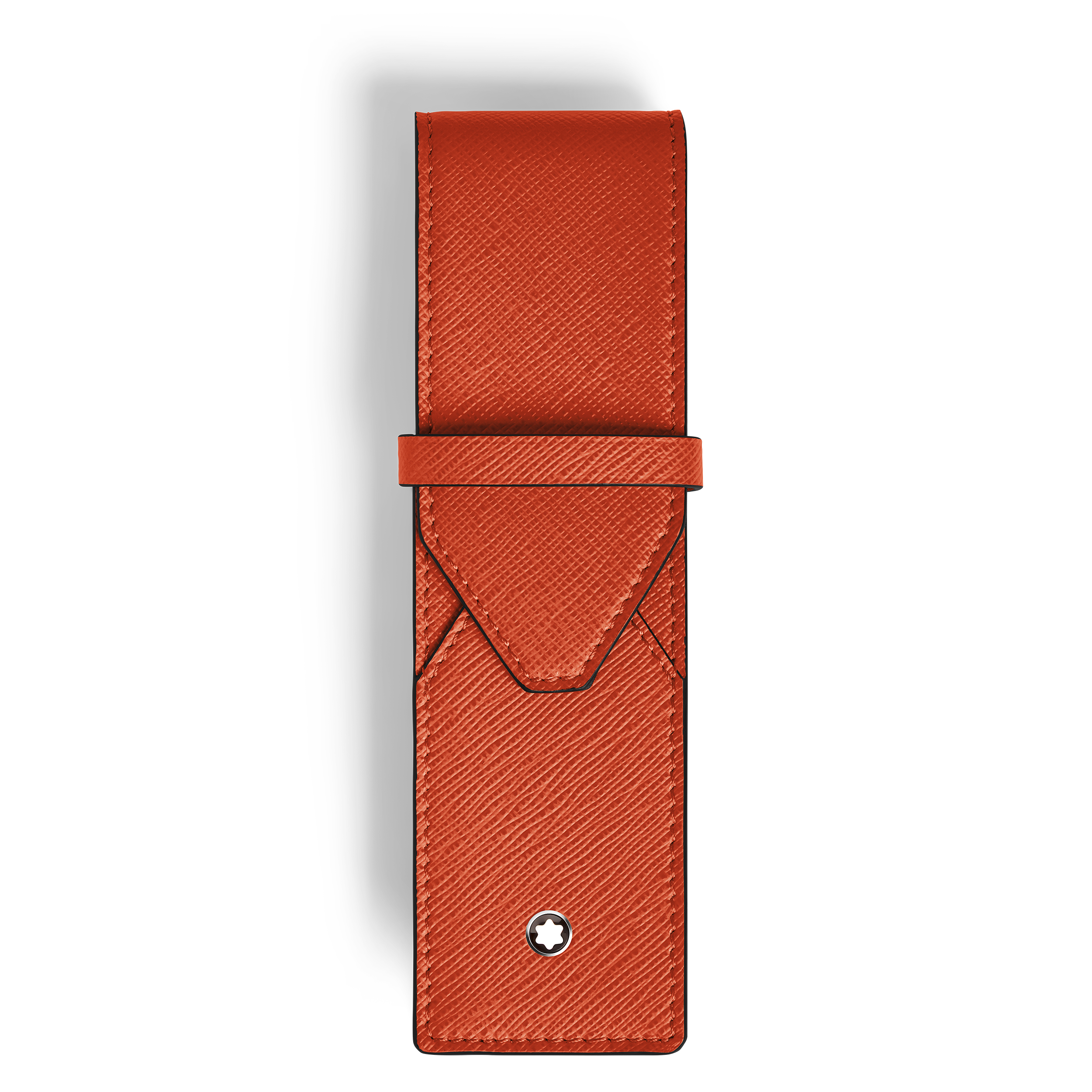 Montblanc - Envelope 2-Pen Pouch - Leather - Mb221474 - Pen Pouches   Tangerine