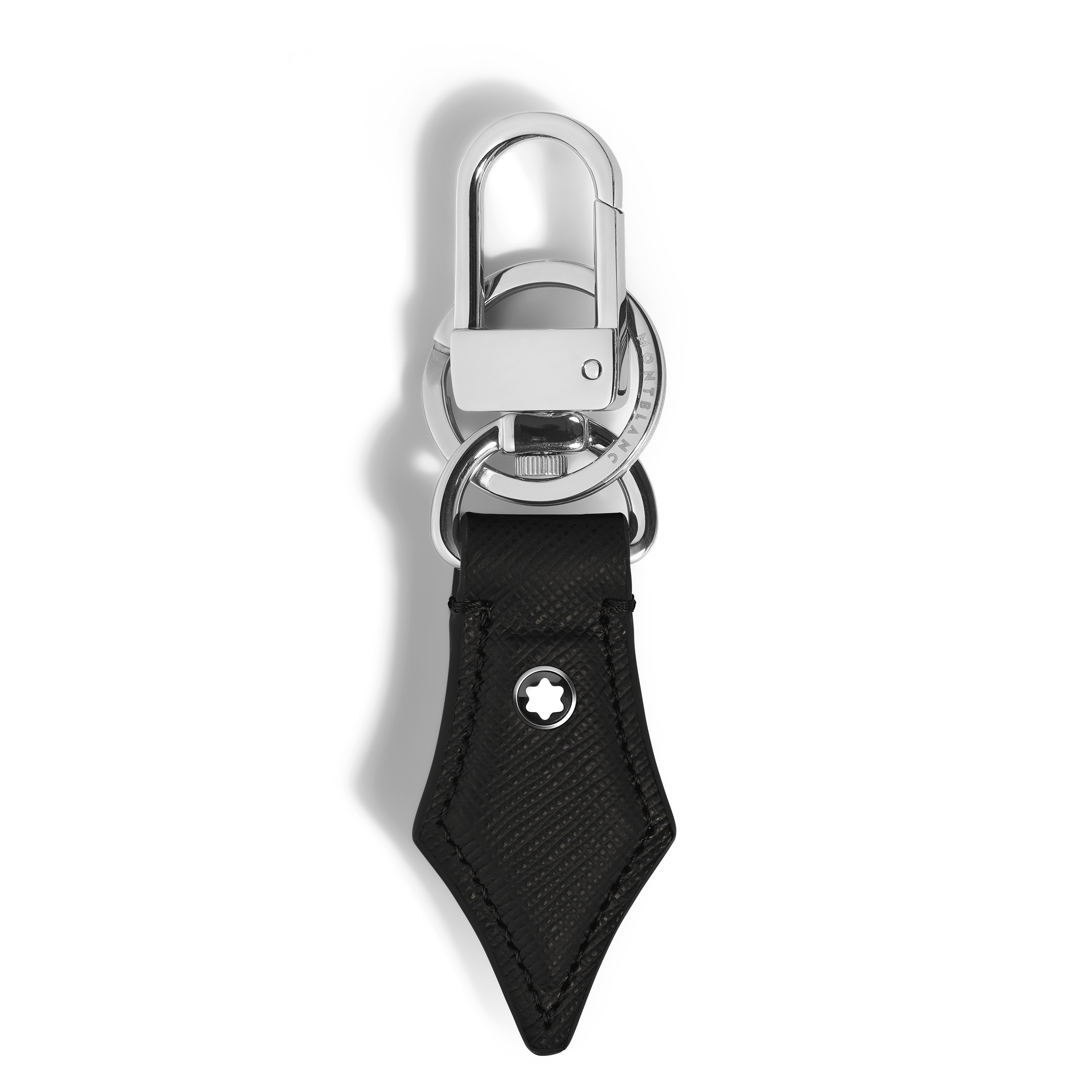 Montblanc - Nib Key Holder In Sartorial Leather - Leather - Mb220357 - Key Rings & Key Cases   Black