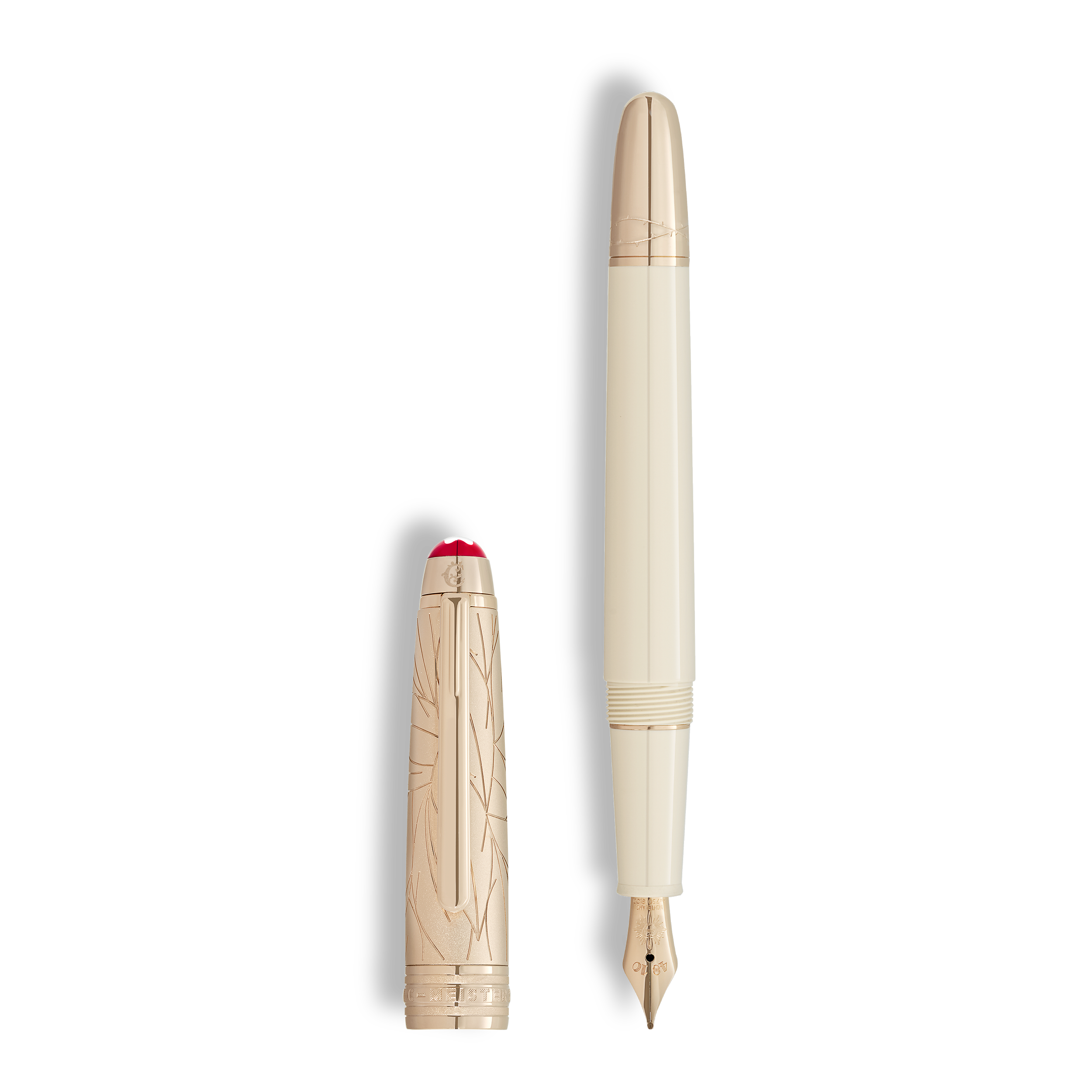 Montblanc - Meisterstück Romeo & Juliet Doué Classique Fountain Pen - Metal / Precious Resin - Mb132926 - Fountain Pens   Ivory
