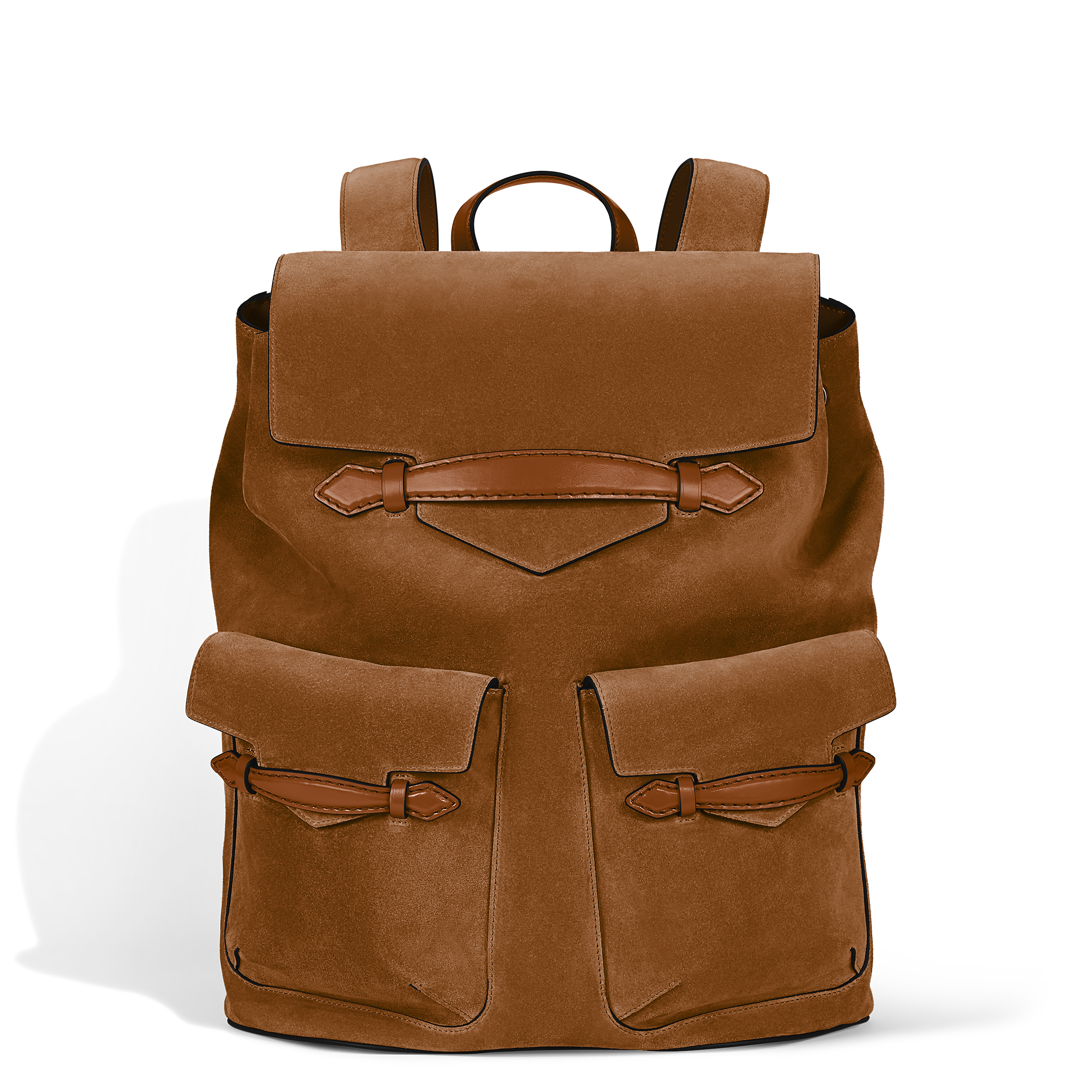 Montblanc - Envelope Backpack - Leather - Mb221670 - Backpacks   Caramel