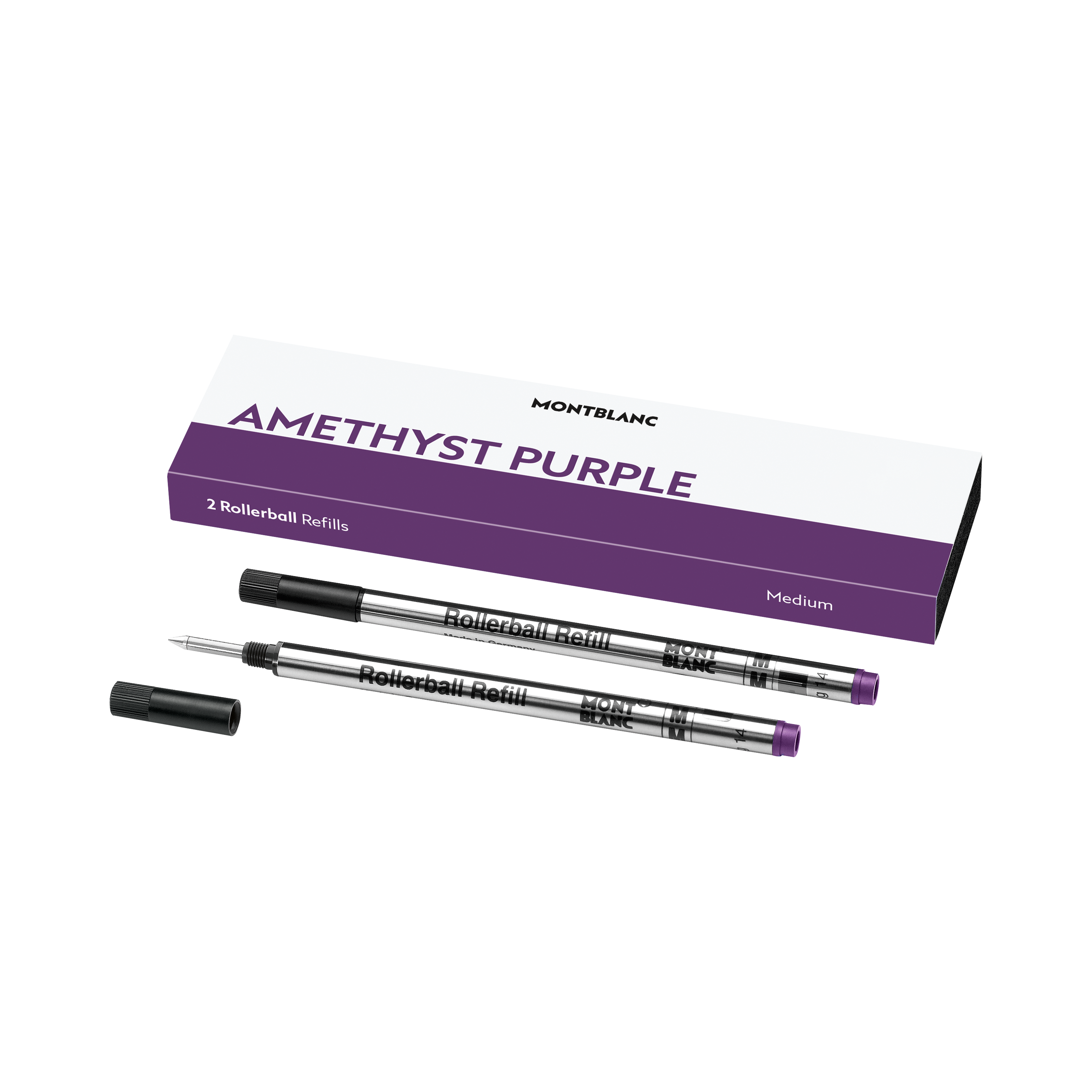 Montblanc , Ersatzpatronen + Tintenfass, Patrone M 106931 Violett 2 Stück (Violett, 0.50 Mm, 2 Stk.) - Image 3