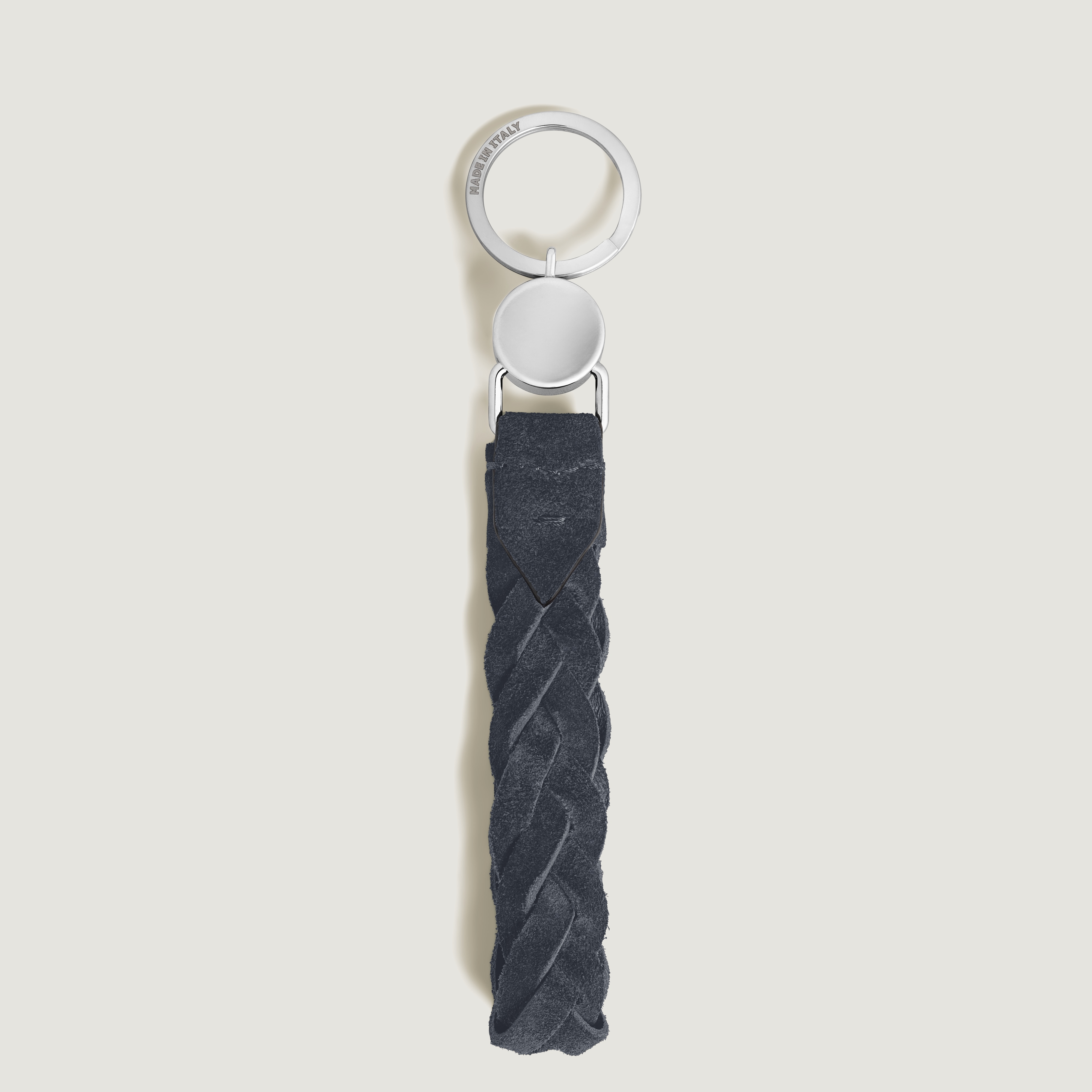  Montblanc - Schlüsselanhänger Mit Schlaufe Aus Wildleder - Blau - Leder - Mb221867 - Schlüsselringe & Schlüsseletuis 