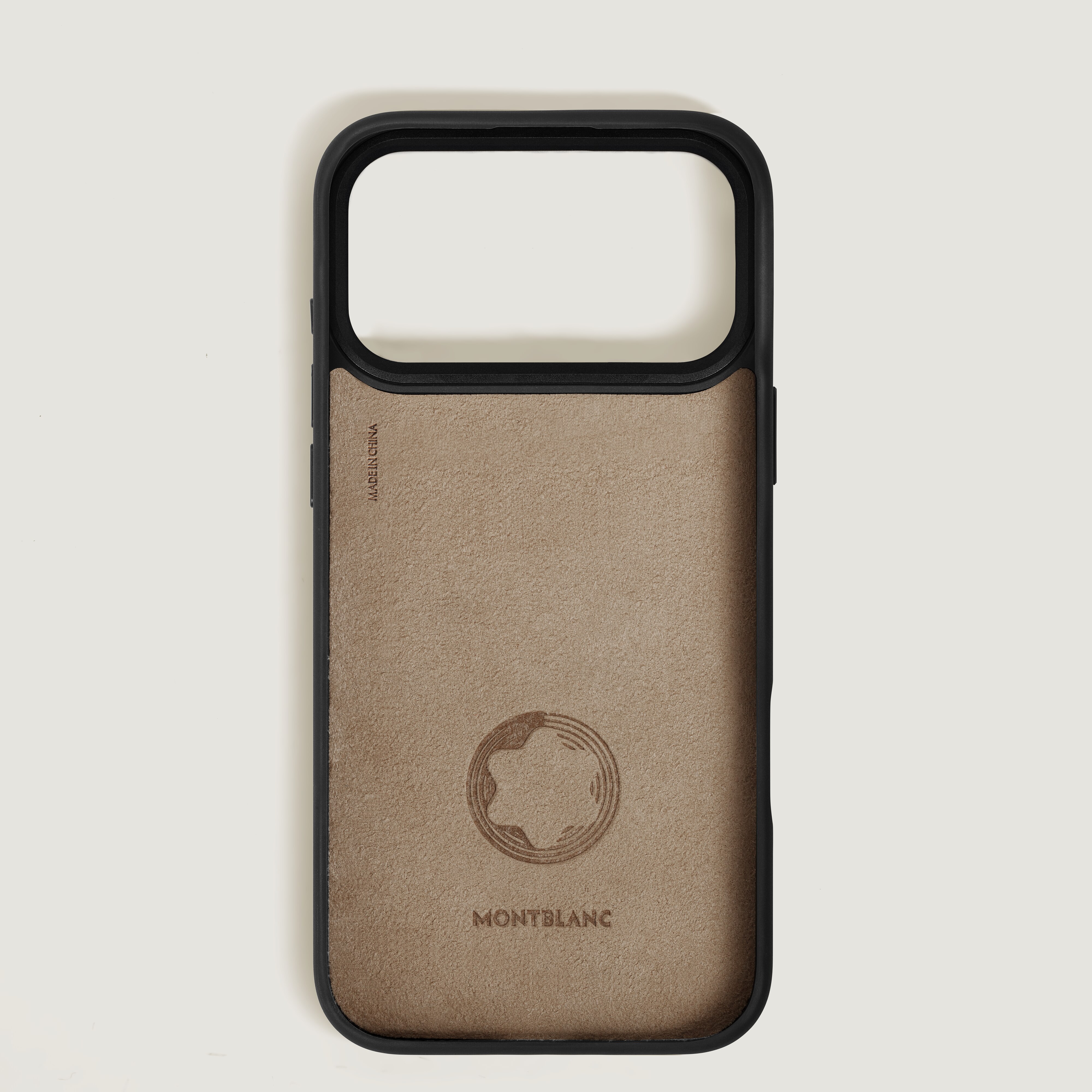  Montblanc - Schutzhülle Für Iphone 17 Pro Max Aus Hochwertigem Leder - Khaki - Leder - Mb221716 - Telefonetuis & Telefonhüllen 