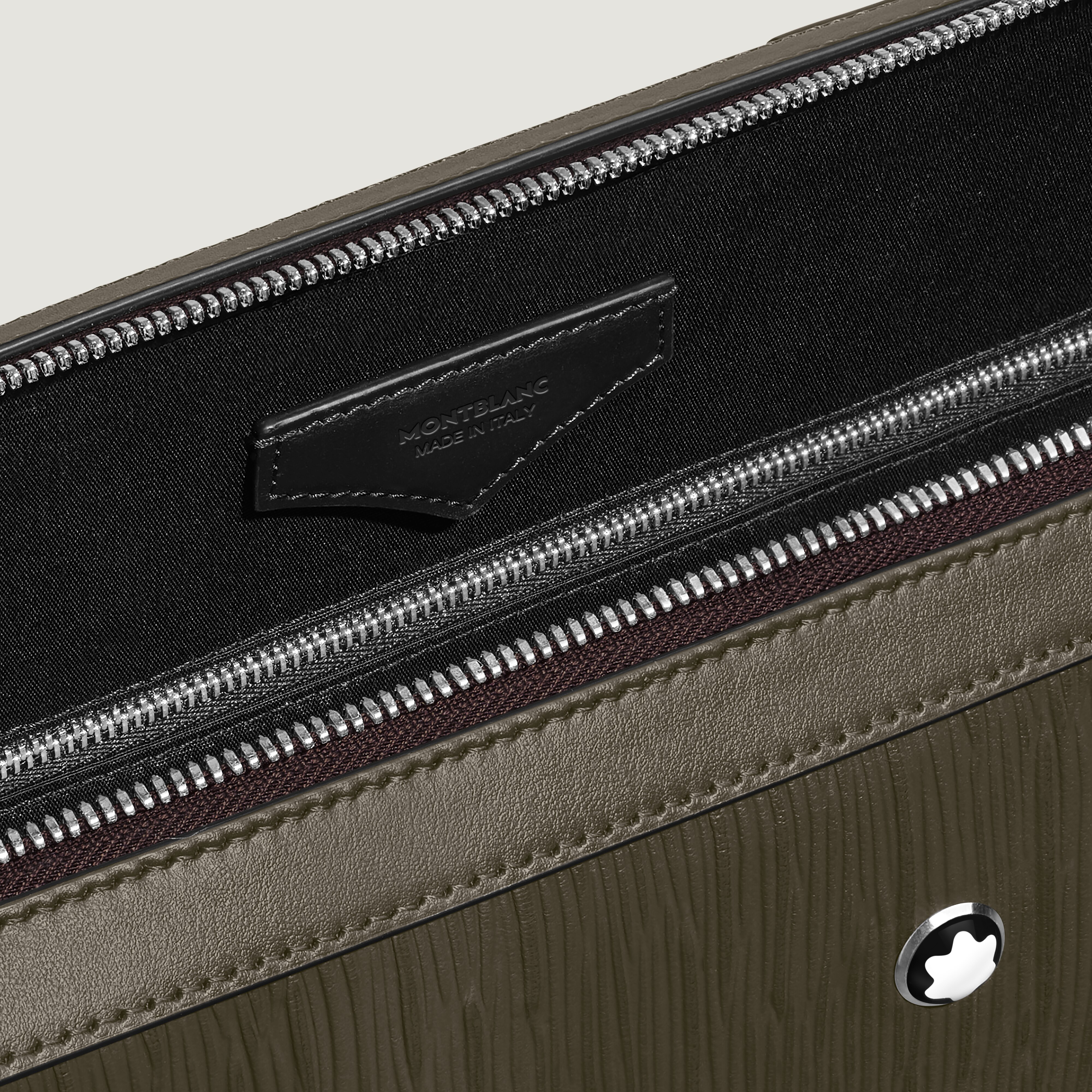  Montblanc - Porte-documents Fin En Cuir Corteccia Sfumato - Kaki - Cuir - Mb220269 - Porte-documents 