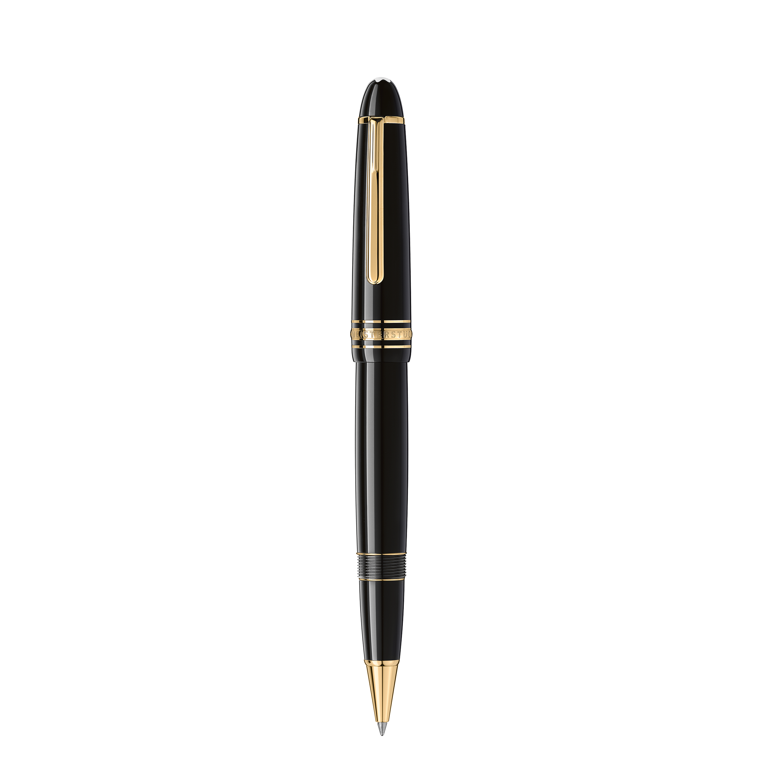 Montblanc - Meisterstück Gold-Coated Legrand Rollerball - Precious Resin - Mb132454 - Rollerballs   Black