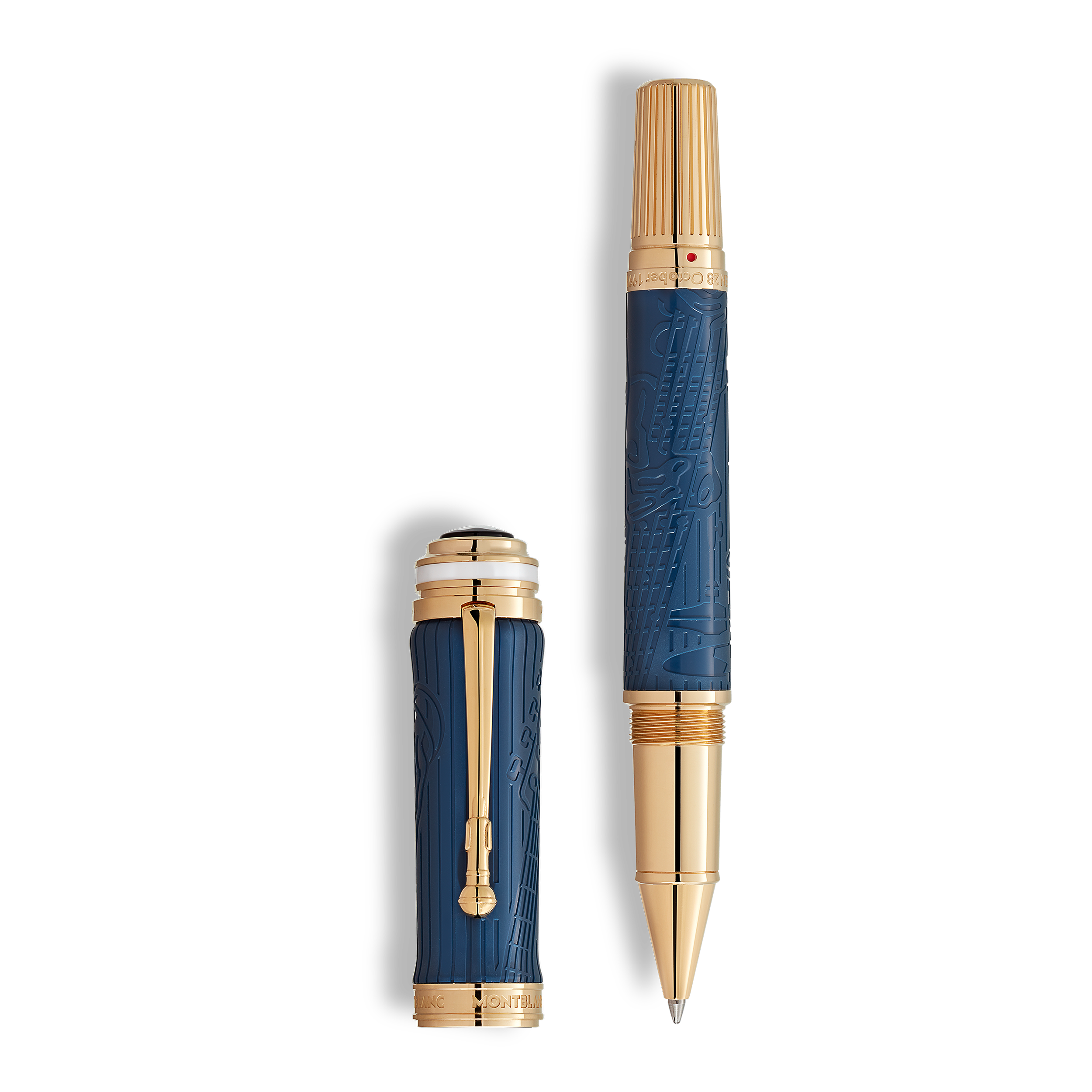 Montblanc - Great Characters Homage To Queen Special Edition Rollerball - Precious Resin - Mb131979 - Rollerballs   Blue Jean