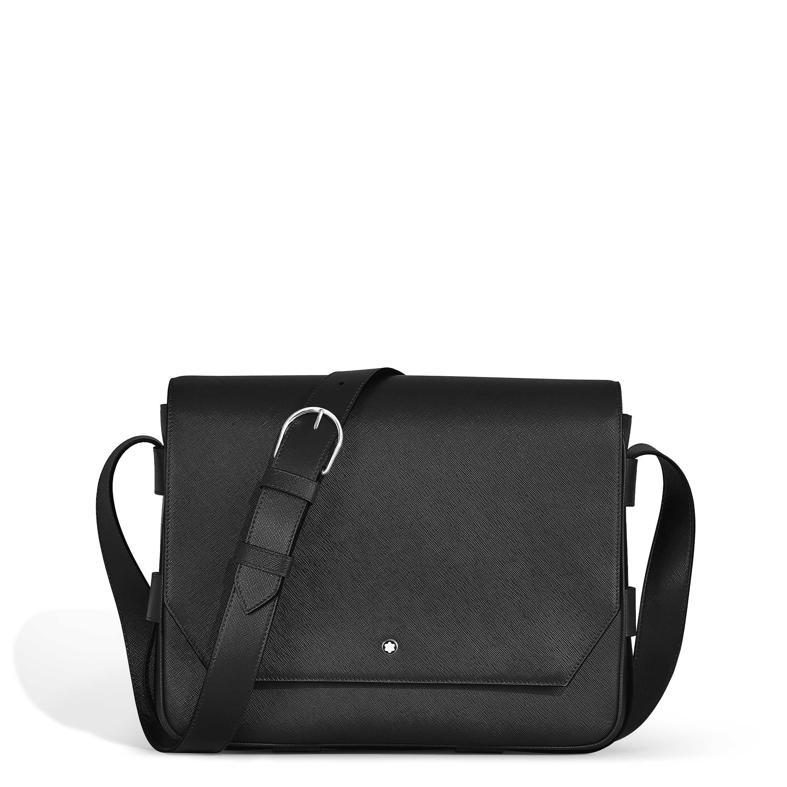 Montblanc - Belt Messenger Bag In Sartorial Leather - Leather - Mb221578 - Document Cases   Black