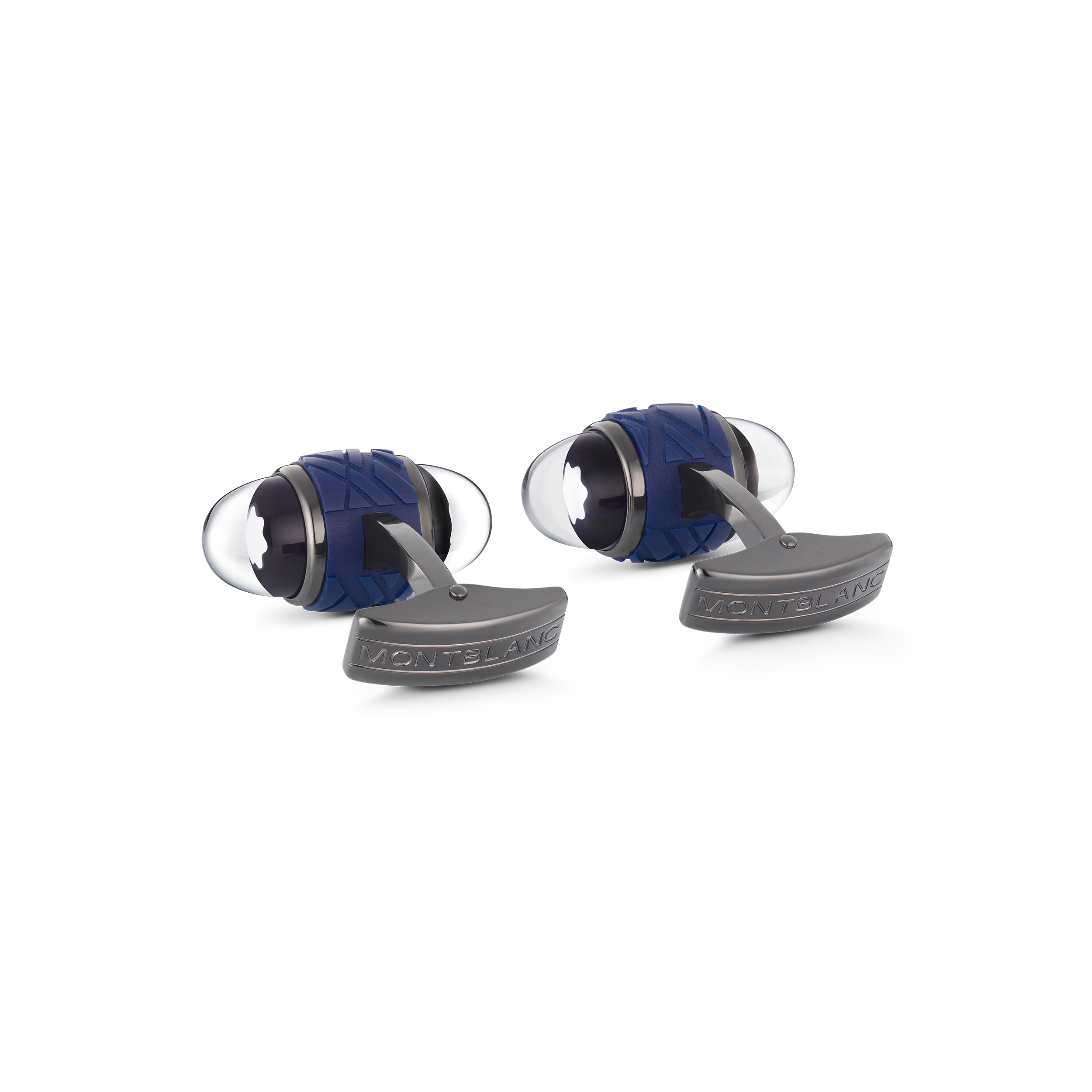 Montblanc StarWalker Cufflinks in Steel and Lacquer, image 1