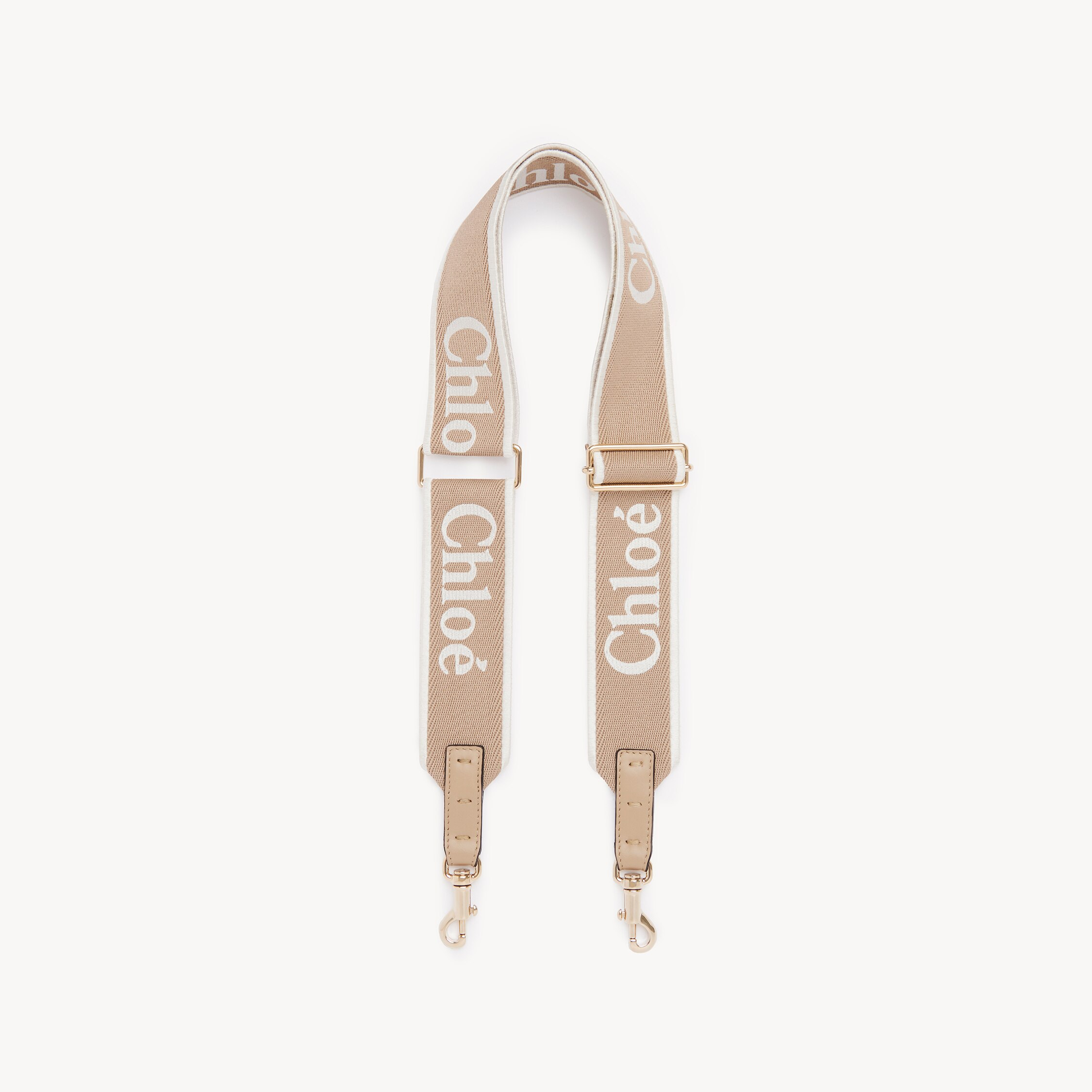 Chloé Adjustable Strap In Canvas In Brown