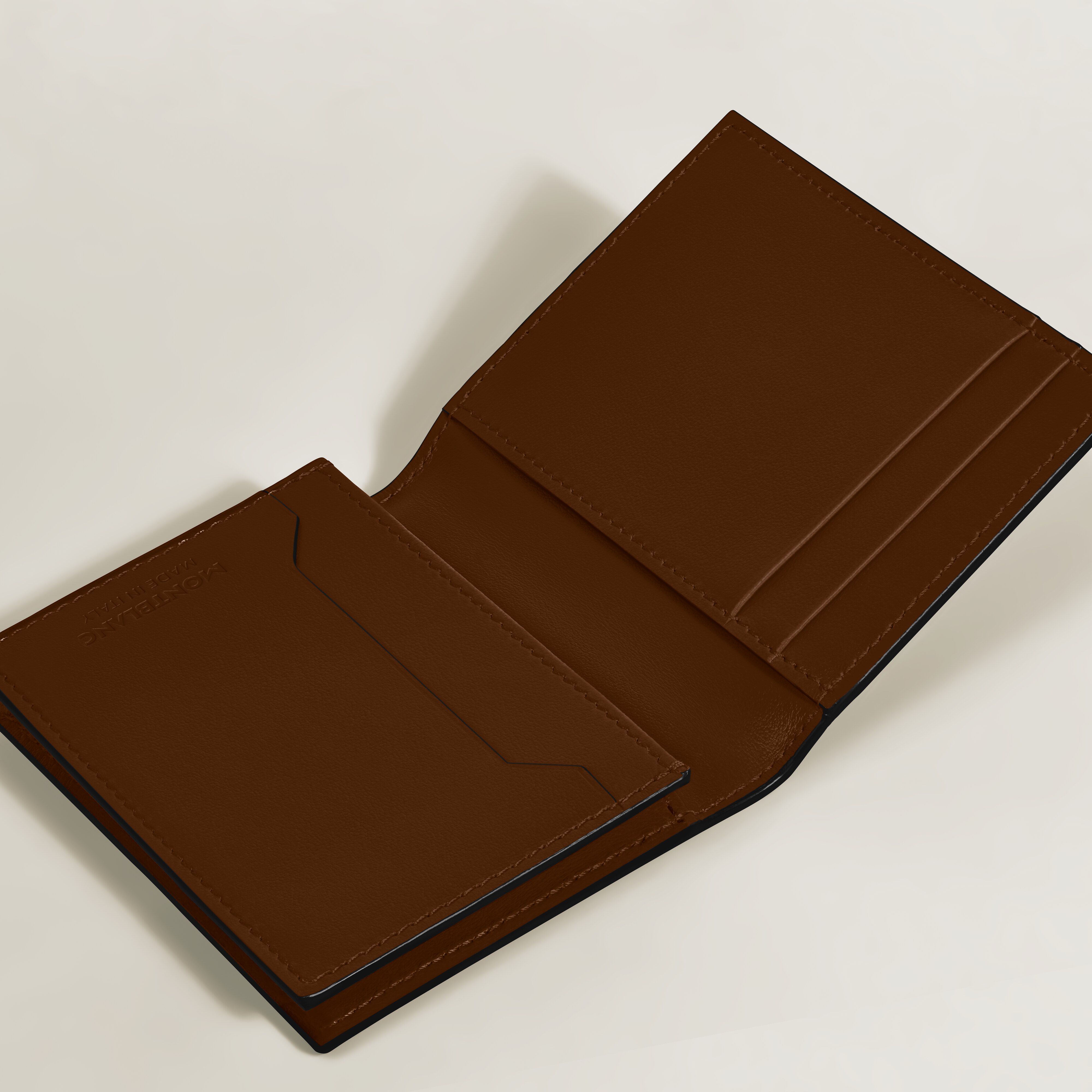  Montblanc - Porte-cartes 4cc En Cuir Meisterstück Sfumato - Marron Sfumato - Cuir - Mb220320 - Porte-cartes 