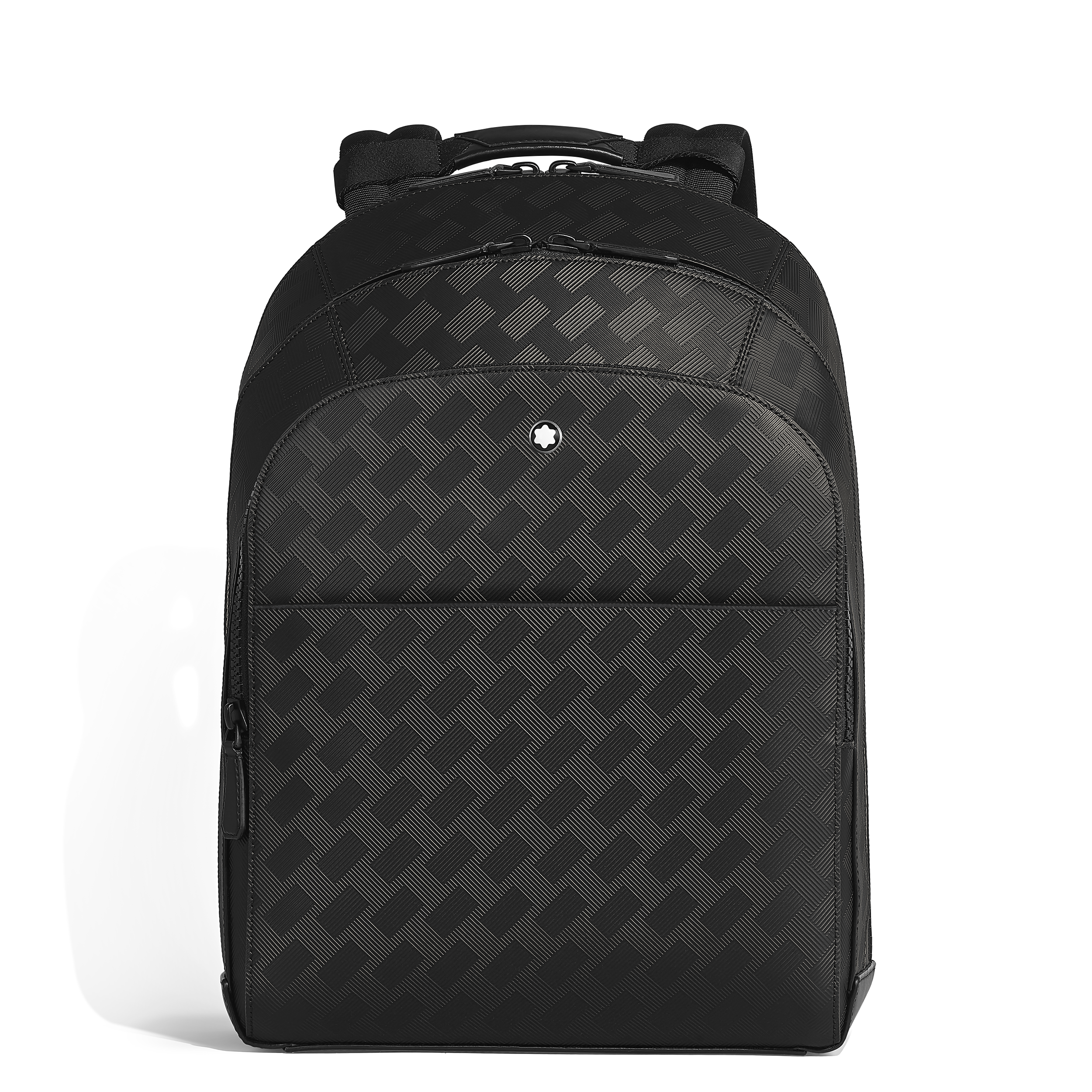 Montblanc - Large Backpack With 3 Compartments In Extreme Leather - Leather - Mb221136 - Backpacks Black