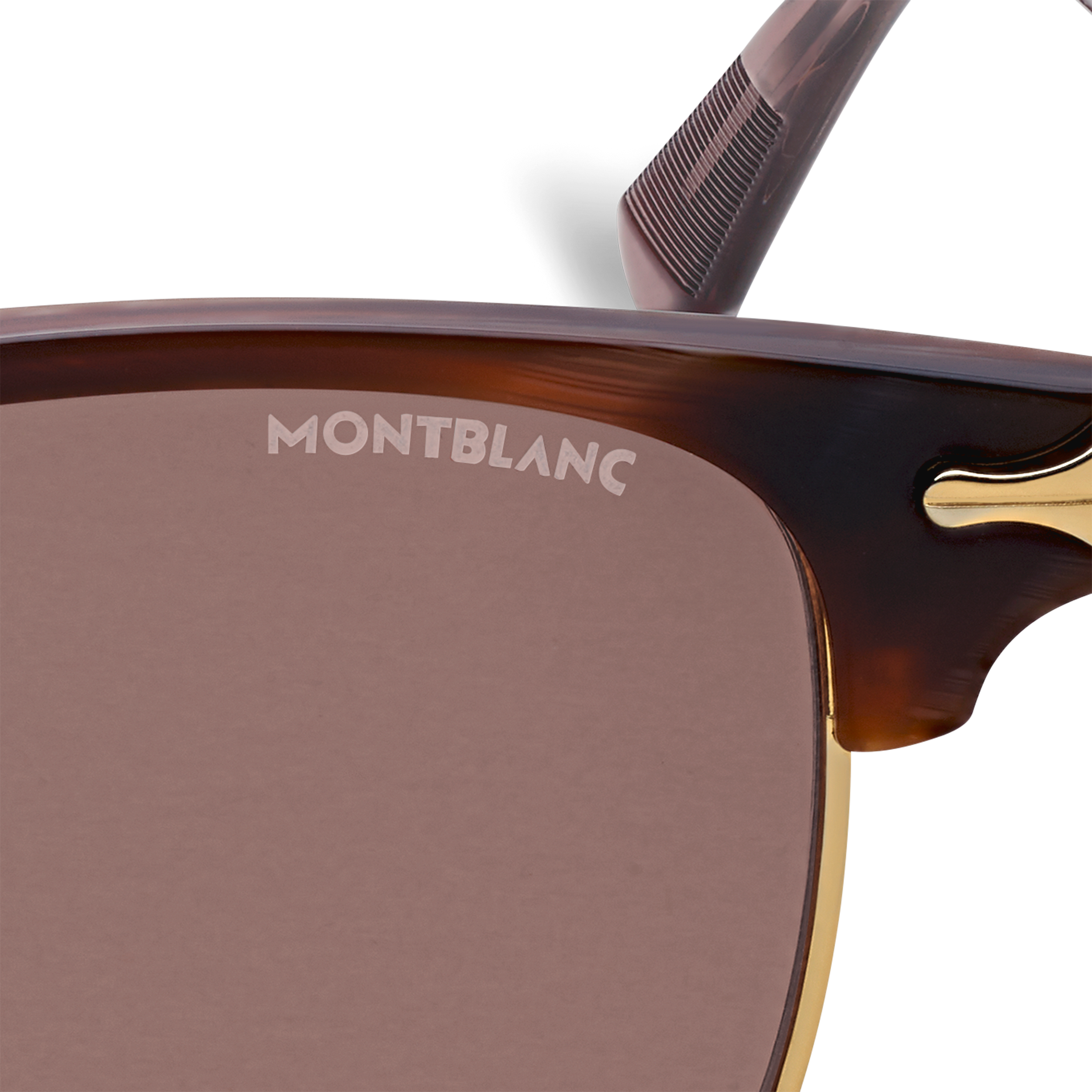  Montblanc - Rechteckige Sonnenbrille Mit Goldfarbenem Metallrahmen - Gold - Metall - Mb134462 - Sonnenbrillen 