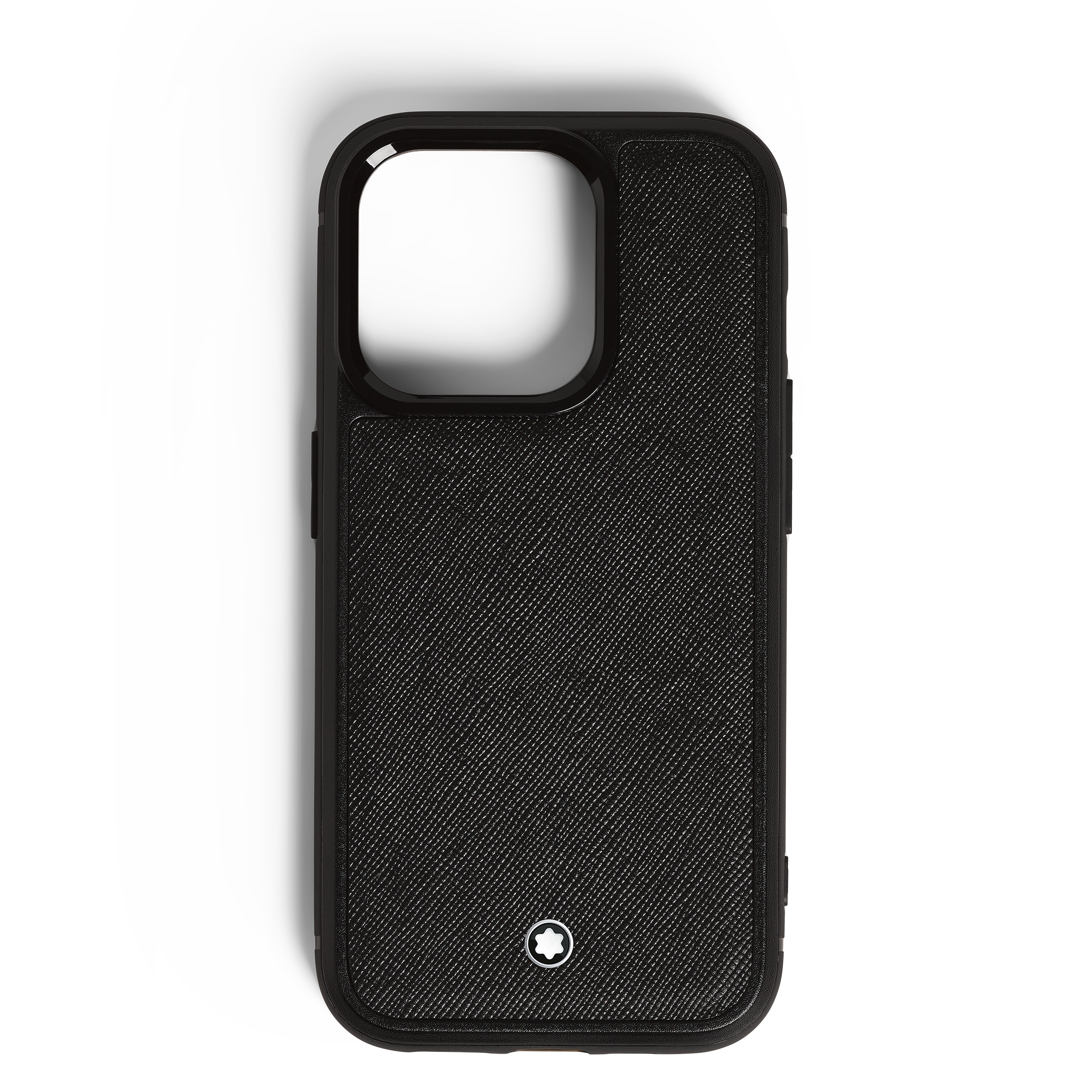  Montblanc - Custodia Rigida Per Iphone 16 Pro In Pelle Sartorial - Nero - Pellame - Mb198877 - Custodie Per Telefono 