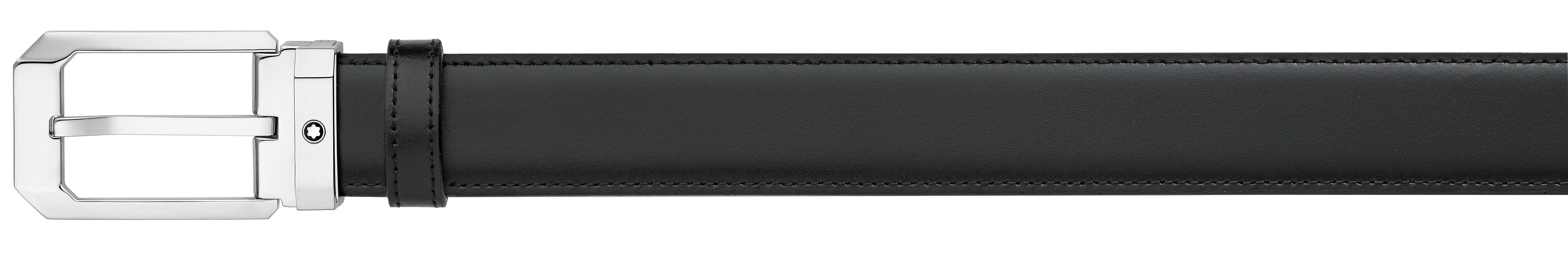  Montblanc - Wendbarer Rechteckiger Gürtel 30 Mm Aus Leder - Schwarz | Braun - Leder - Mb116579 - Gürtel 