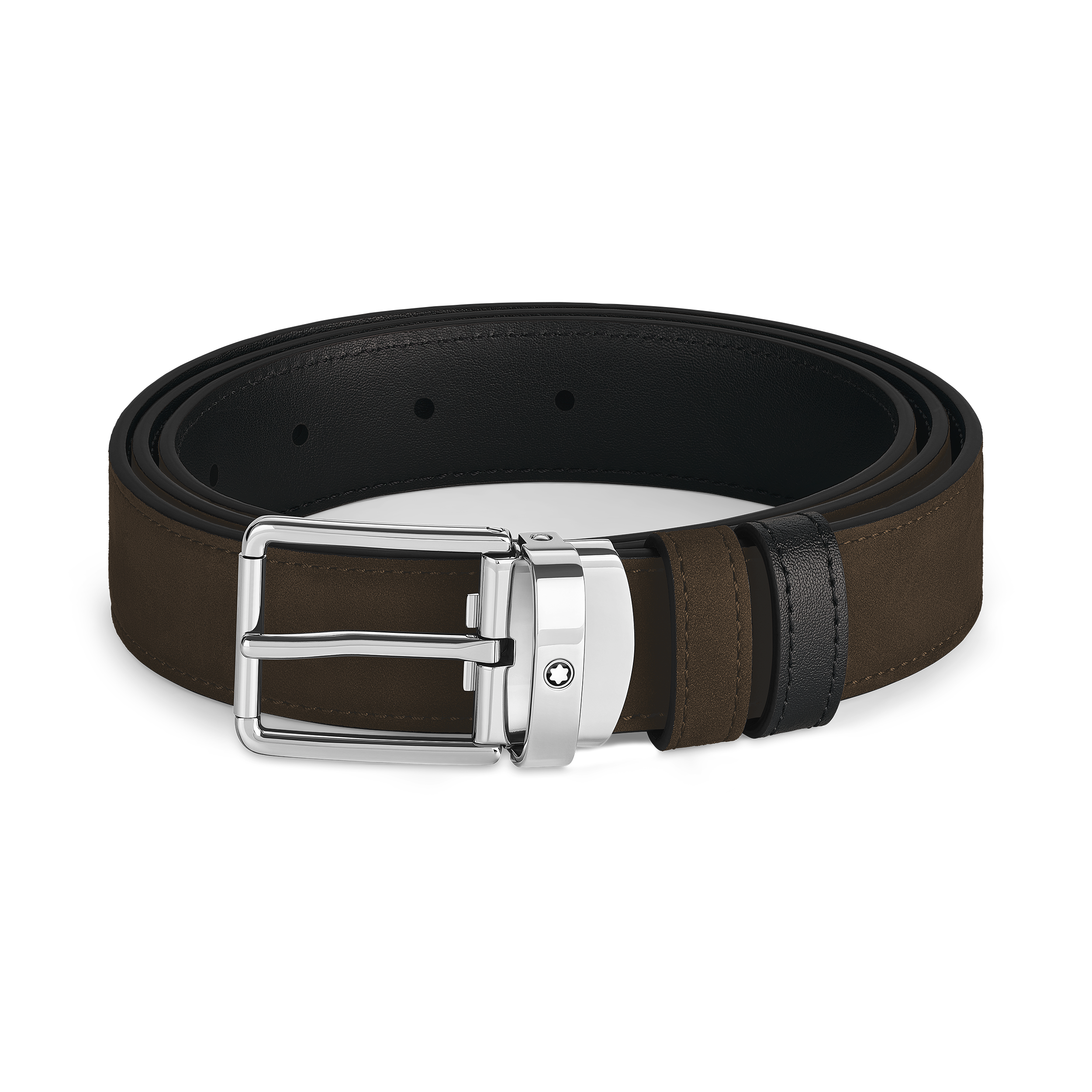  Montblanc - Alltagstauglicher Wendegürtel Aus Leder In Braun/schwarz Mit Schließe, 30 Mm - Mb221006 - Gürtel 