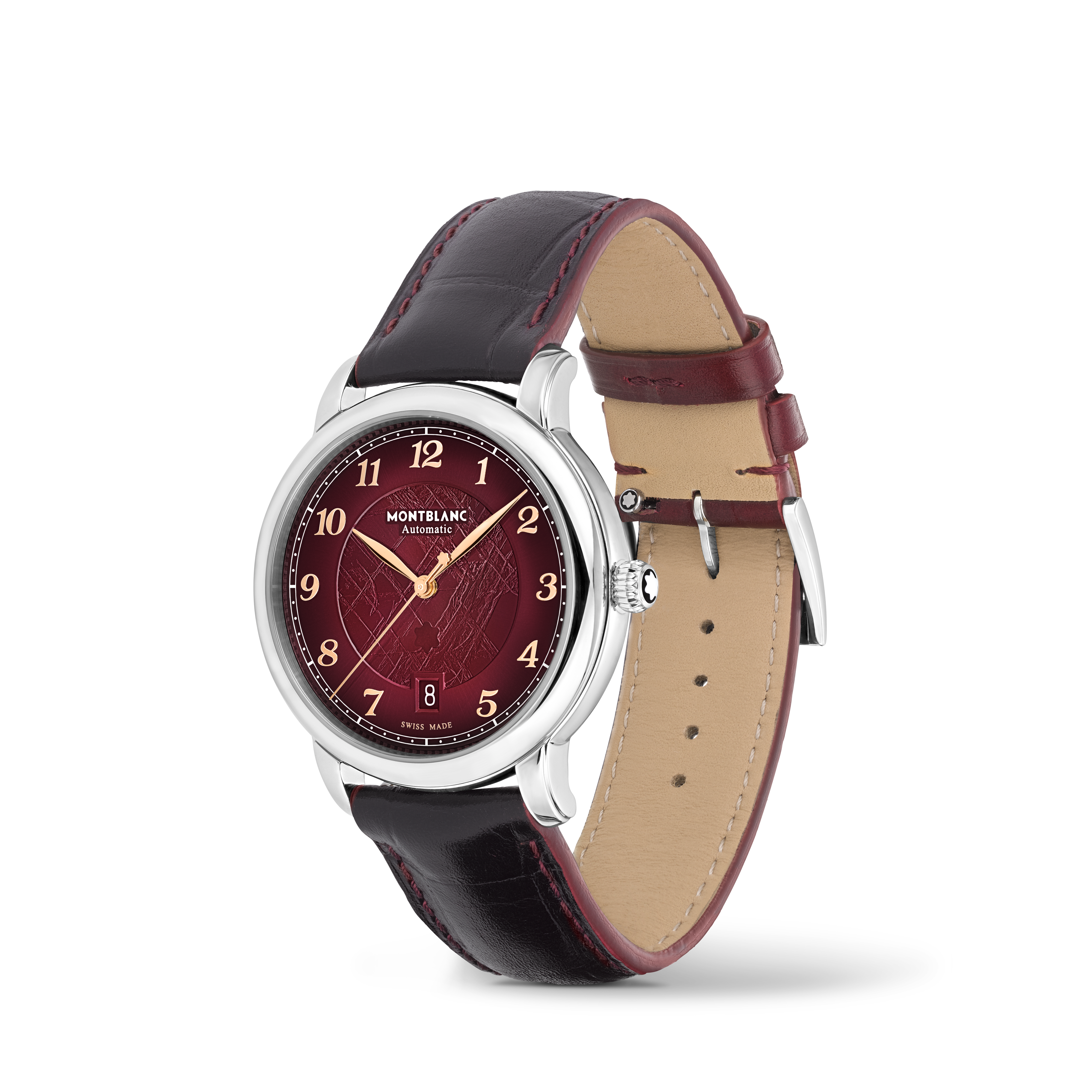  Montblanc - Montblanc Star Legacy Automatic 39 Mm Limited Edition - 1786 Pièces - Bordeaux - Acier - Mb133243 - Montre 