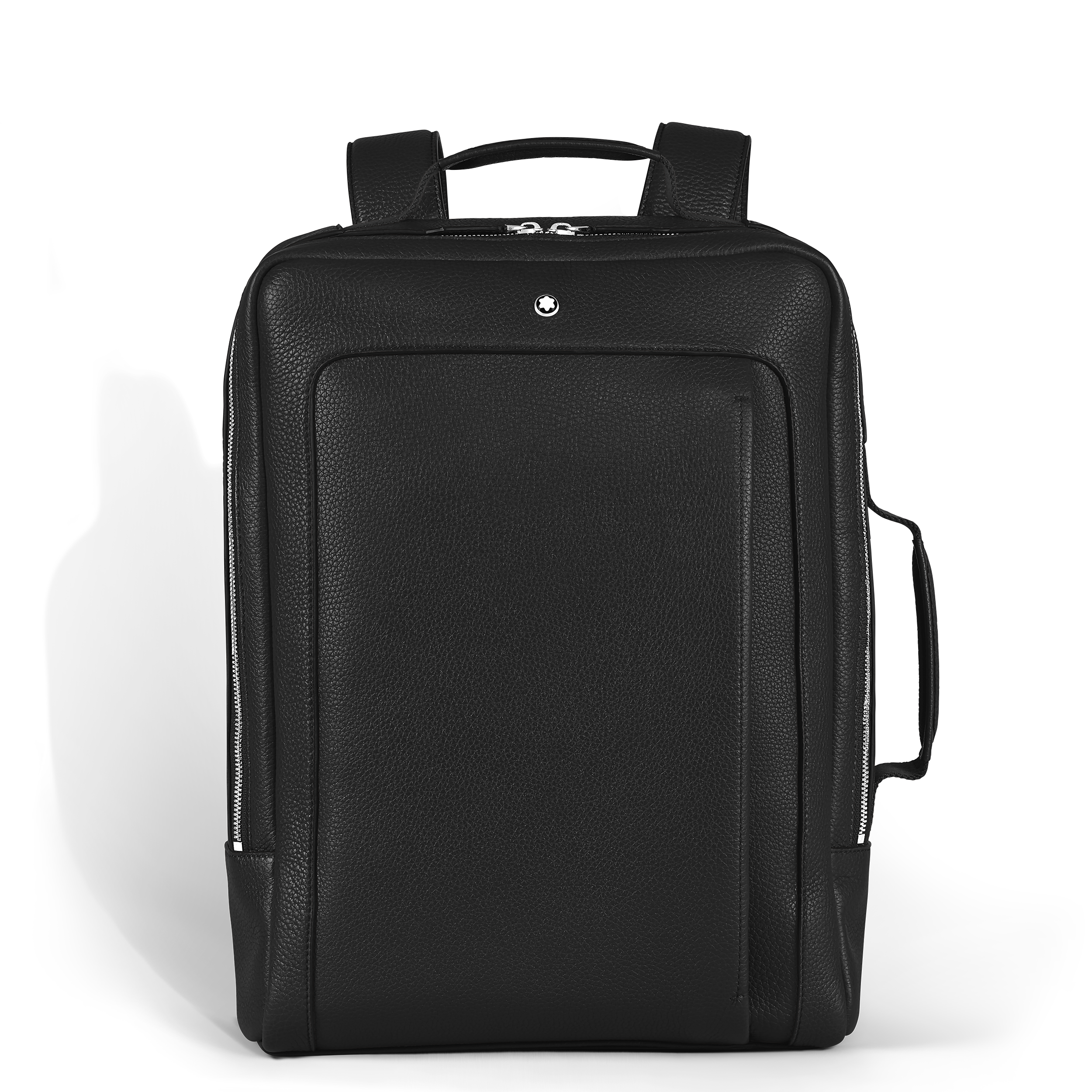 Montblanc - Companion Rectangular Backpack - Leather - Mb221626 - Backpacks   Black