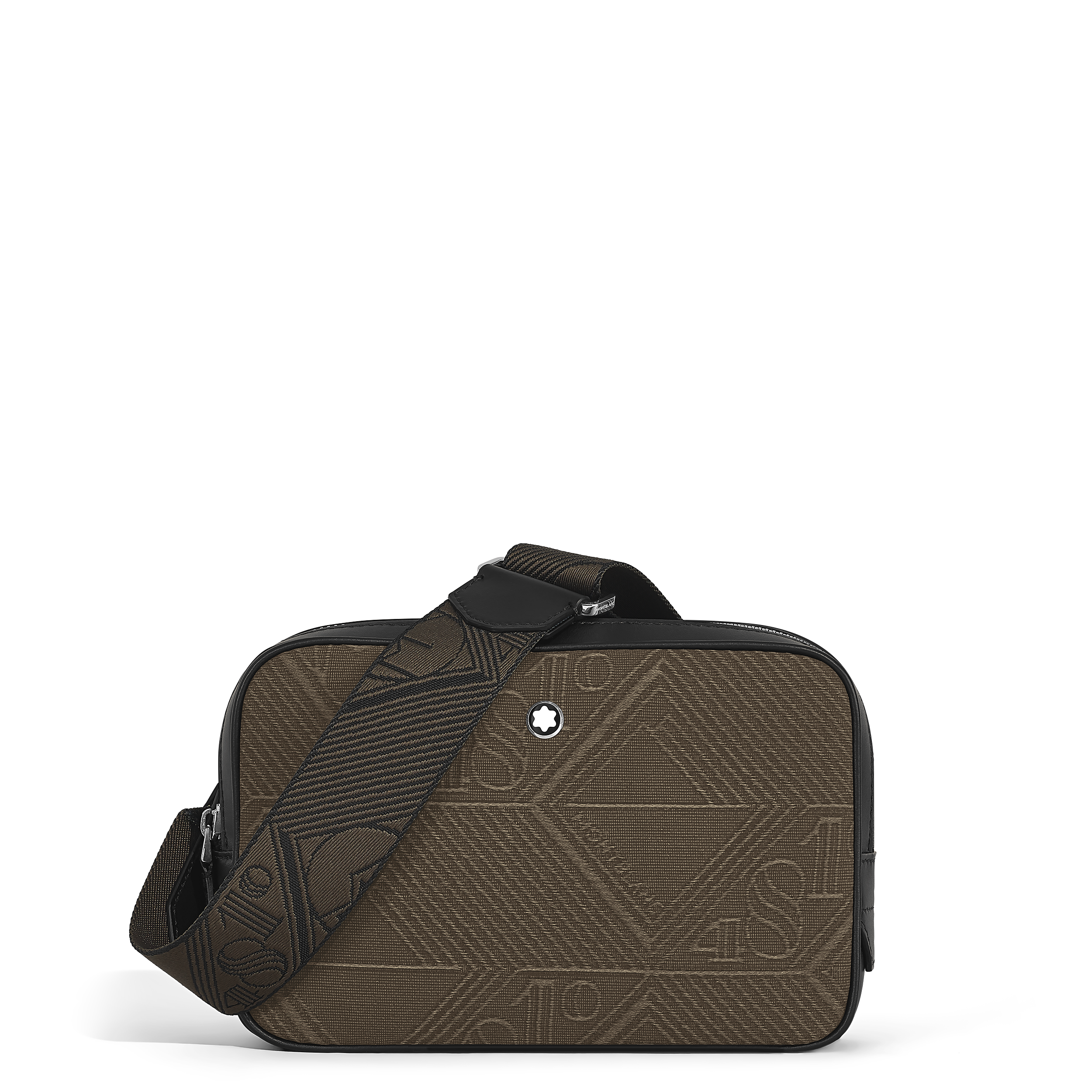 Montblanc - Mini Crossbody Bag In 4810 Jaquard - Fabric And Leather - Mb220257 - Messengers   Khaki