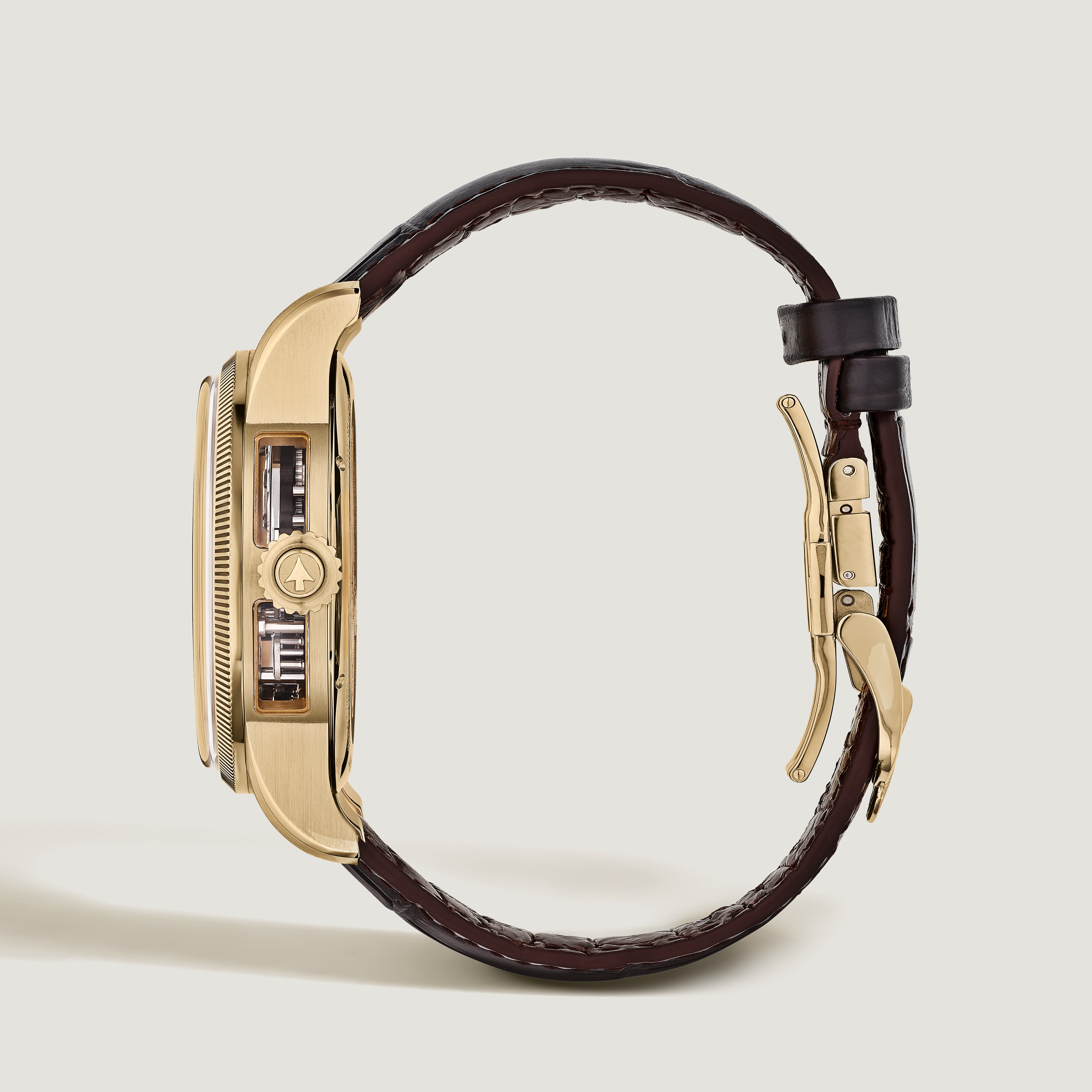  Montblanc - Minerva The Unveiled Chronograph Limited Edition - 30 Pièces - Marron - Or Jaune 18 K (750/1000 - Mb136352 - Montre 