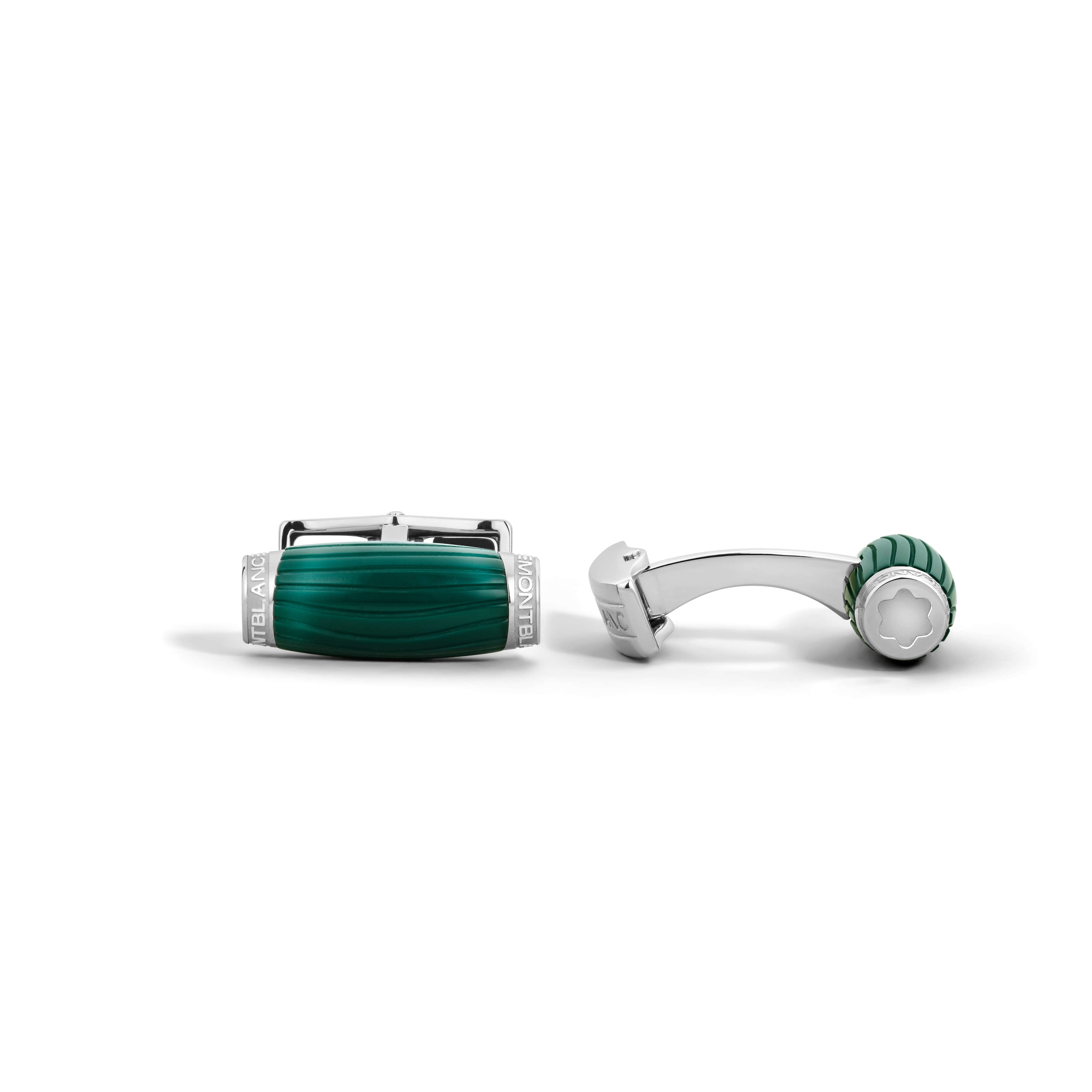  Montblanc - Boutons De Manchette Starwalker Polargreen - Vert - Acier Inoxydable - Mb134672 - Boutons De Manchette 