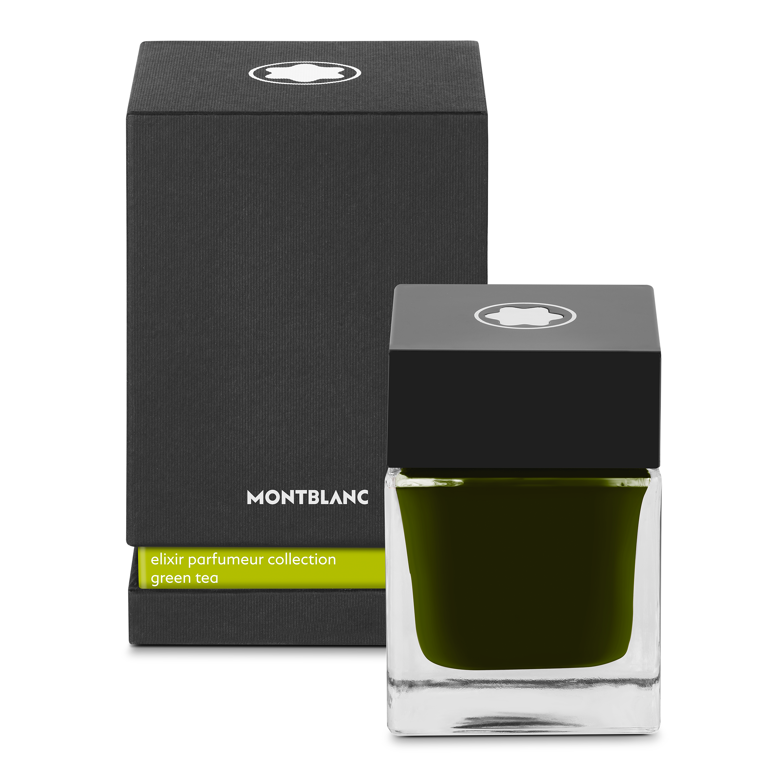 Ink bottle 50ml, green, Elixir parfumeur, green tea scent