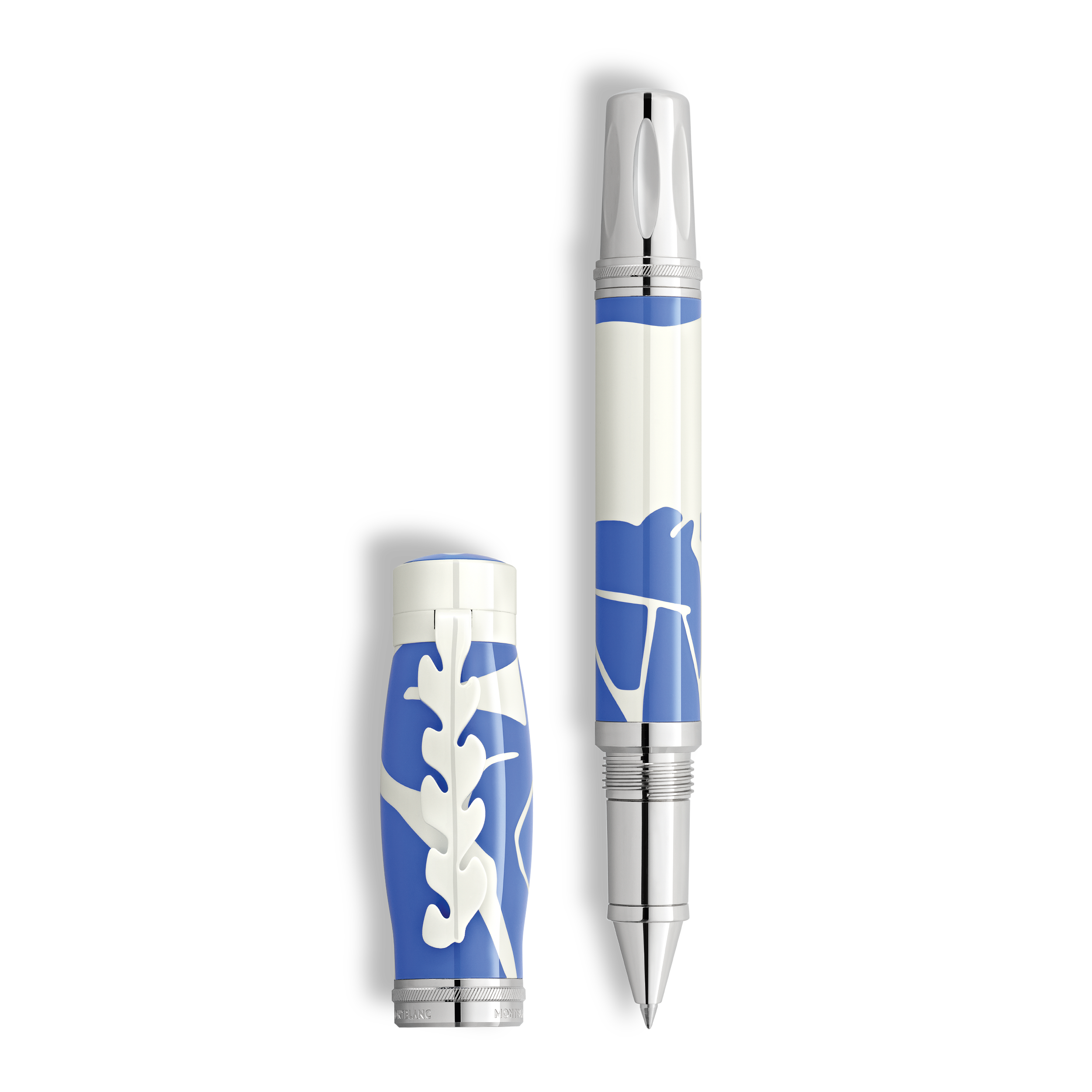Montblanc - Masters Of Art Homage To Henri Matisse Limited Edition 4810 Rollerball - Blue/White - Metal / Lacquer - Mb133395 - Rollerballs   Blue White